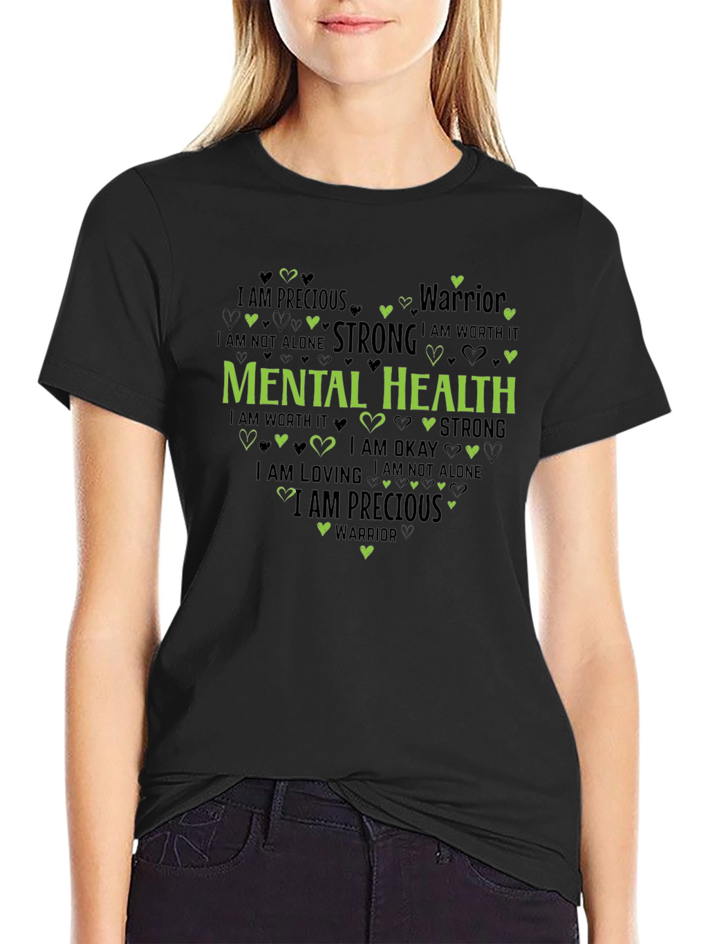 Mental Health Awareness Graphic Tee - Heart Design