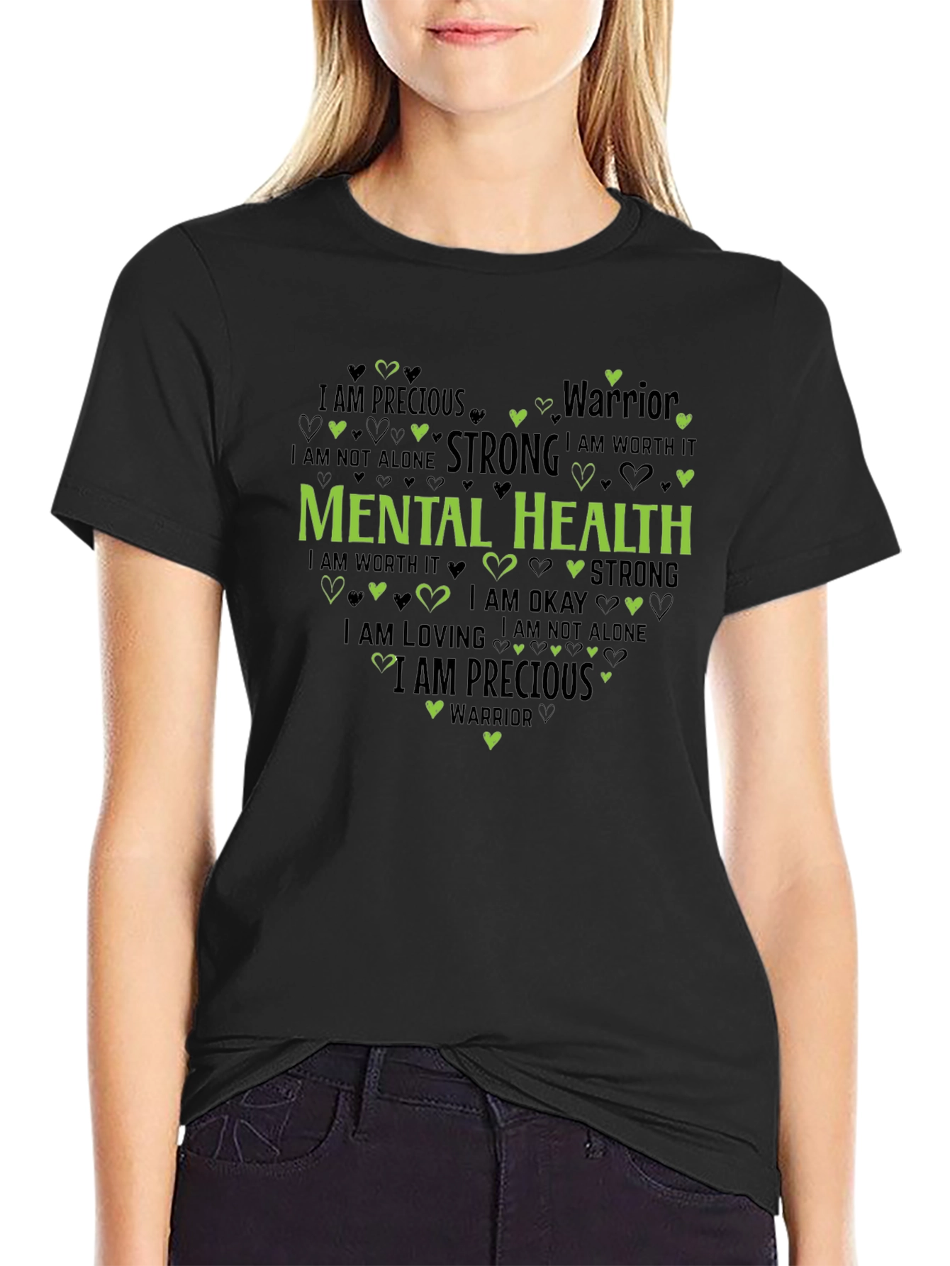 Mental Health Awareness Graphic Tee - Heart Design