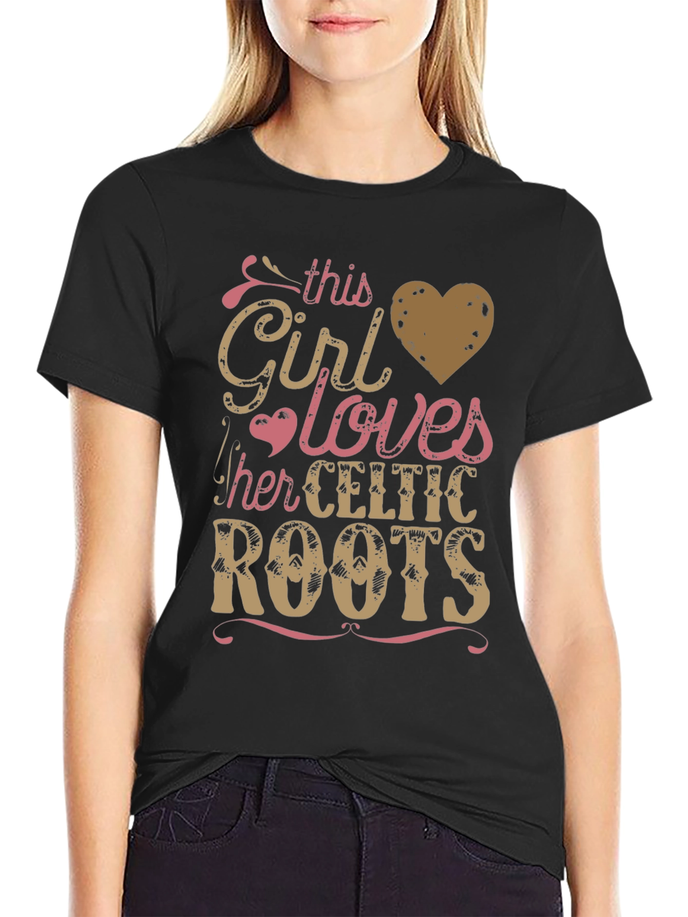 Celtic Roots Girl T-Shirt - Stylish Heritage Pride!