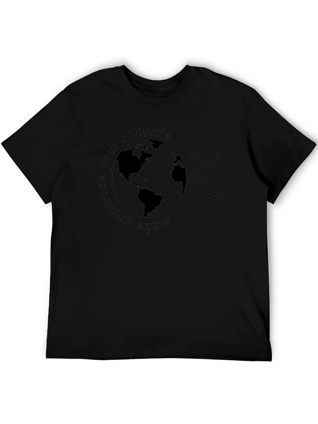 Gratitude Attitude Graphic Tee - Earth Design
