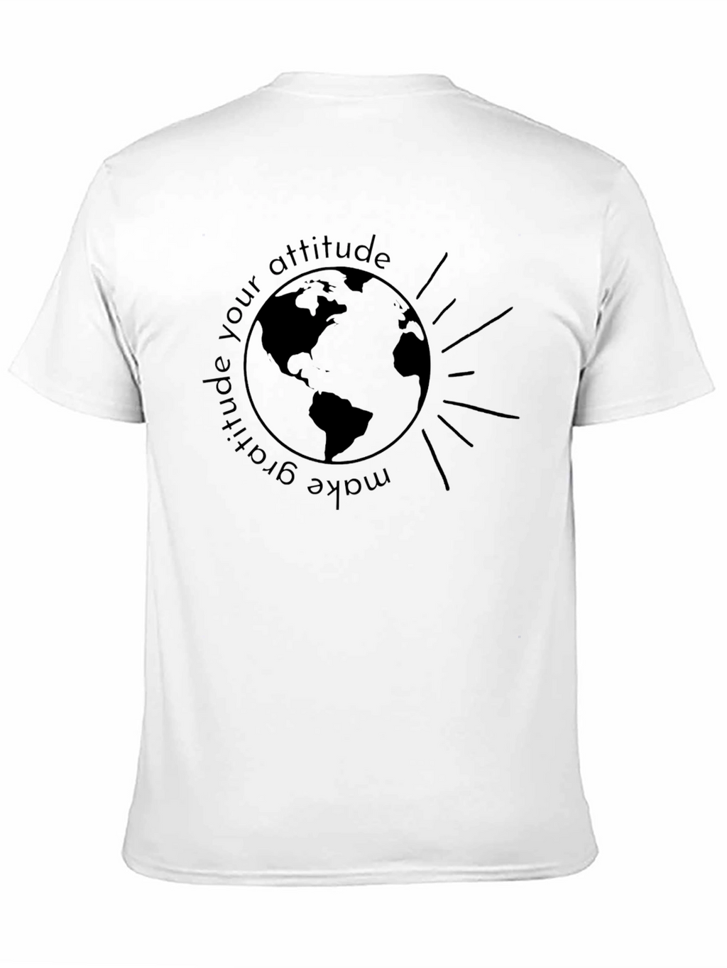 Gratitude Attitude Graphic Tee - Earth Design
