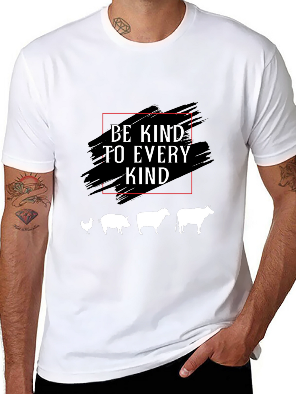 Be Kind T-Shirt - Vegan Animal Lover Tee