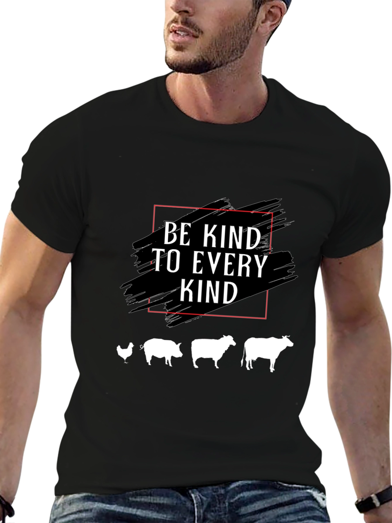 Be Kind T-Shirt - Vegan Animal Lover Tee