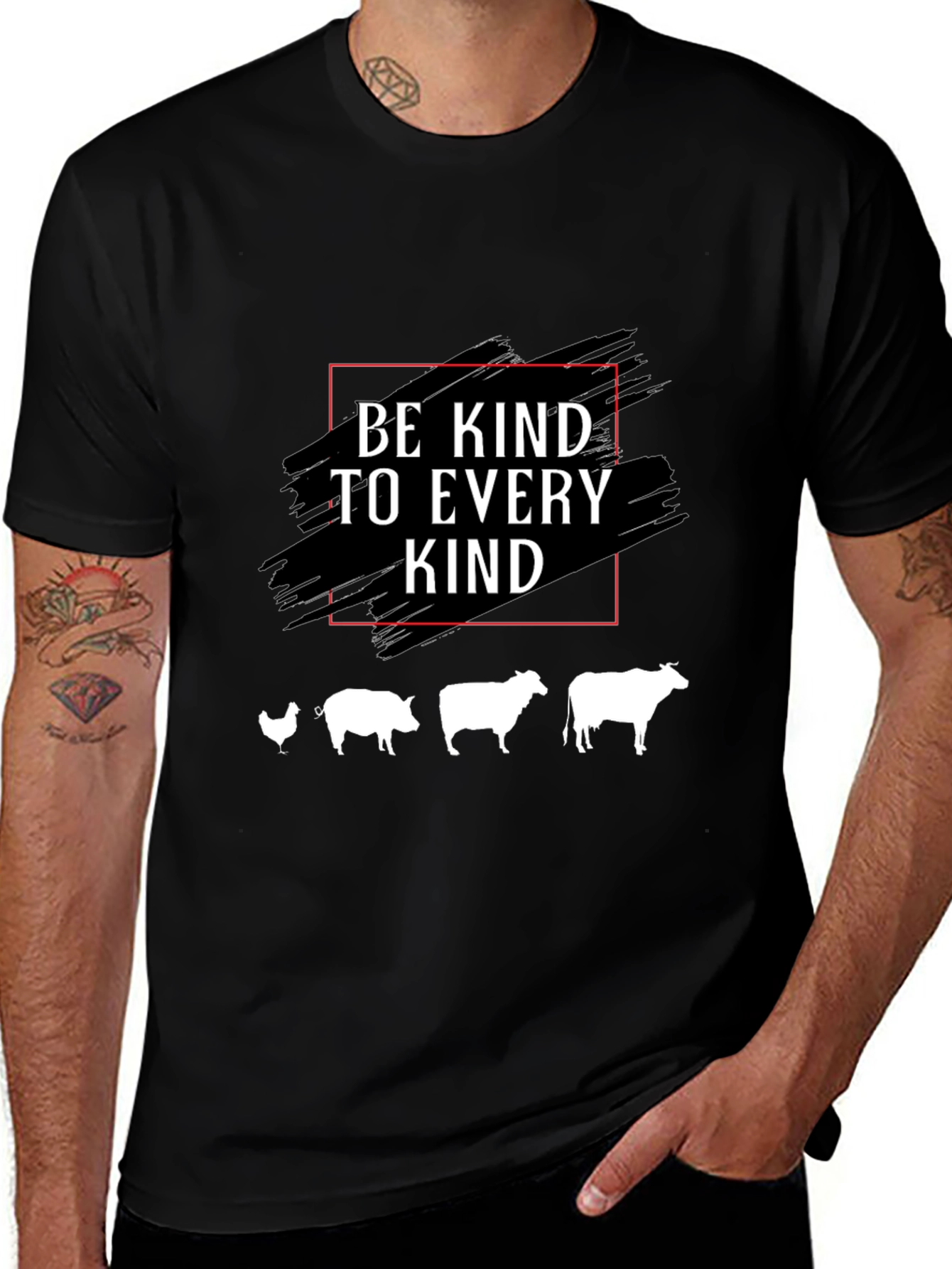 Be Kind T-Shirt - Vegan Animal Lover Tee