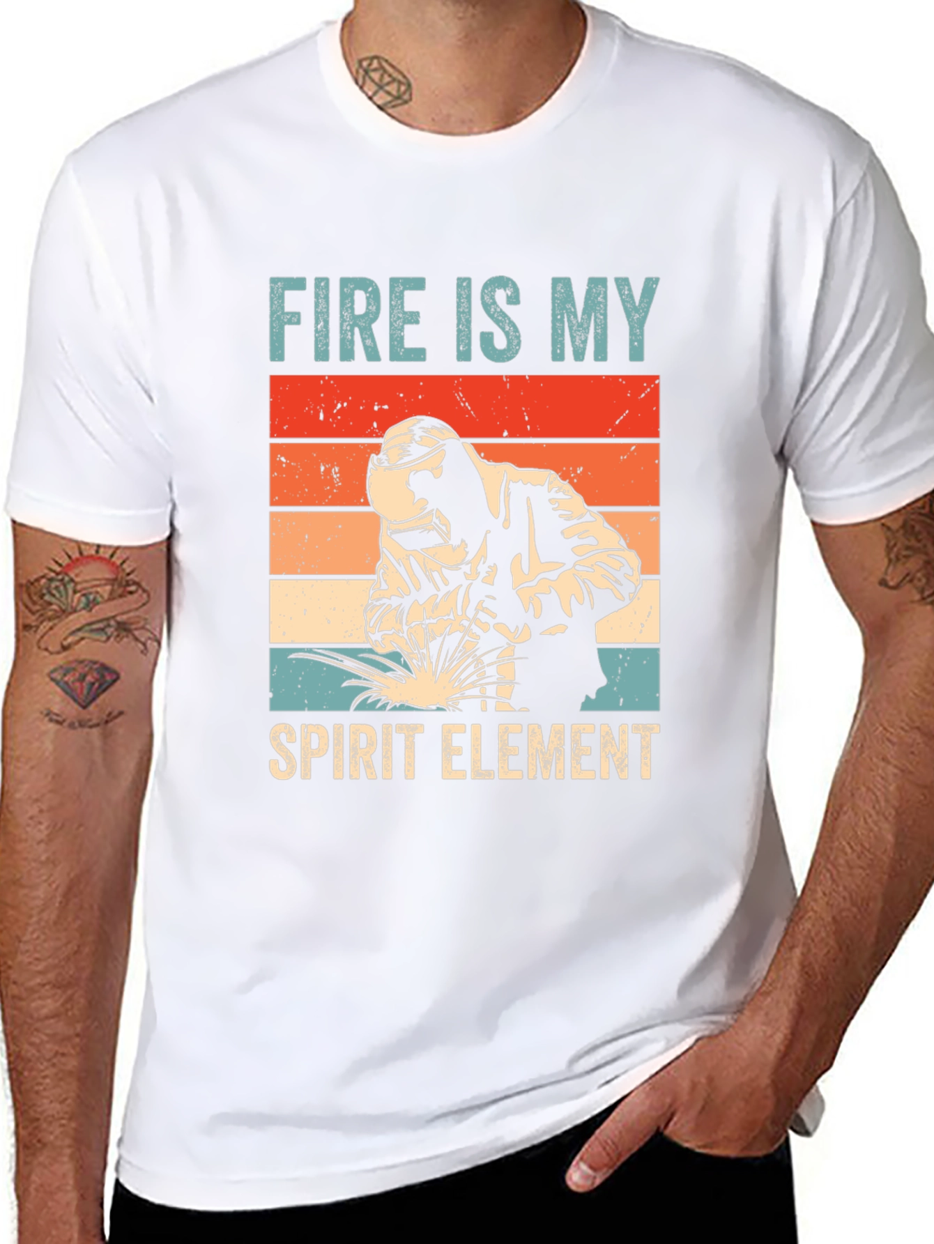 Fire is My Spirit Element Tee - Welder T-Shirt