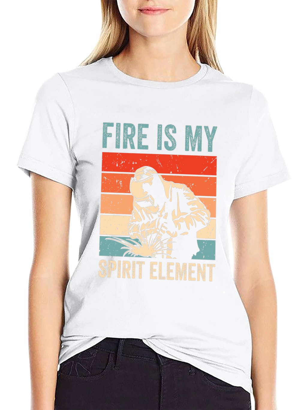 Fire is My Spirit Element Tee - Welder T-Shirt
