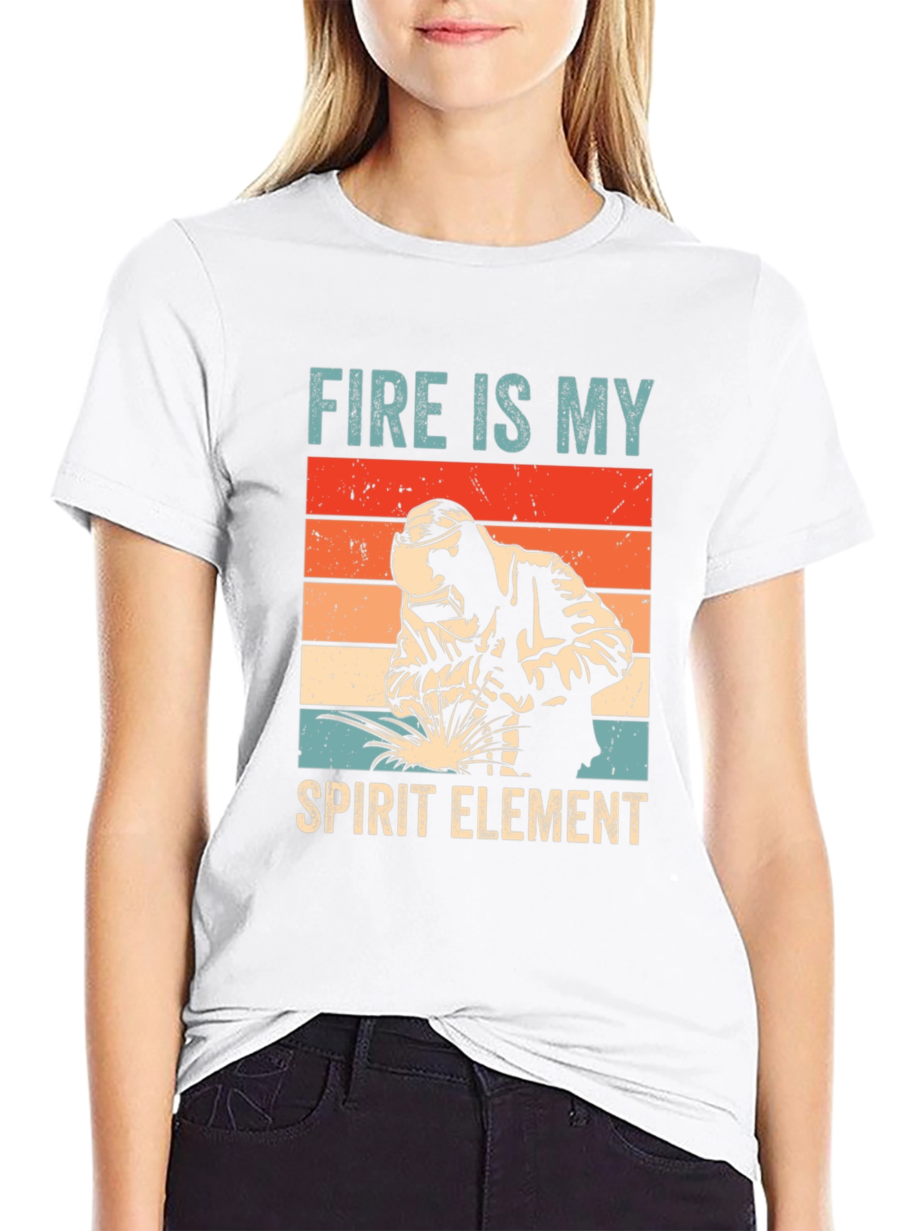 Fire is My Spirit Element Tee - Welder T-Shirt