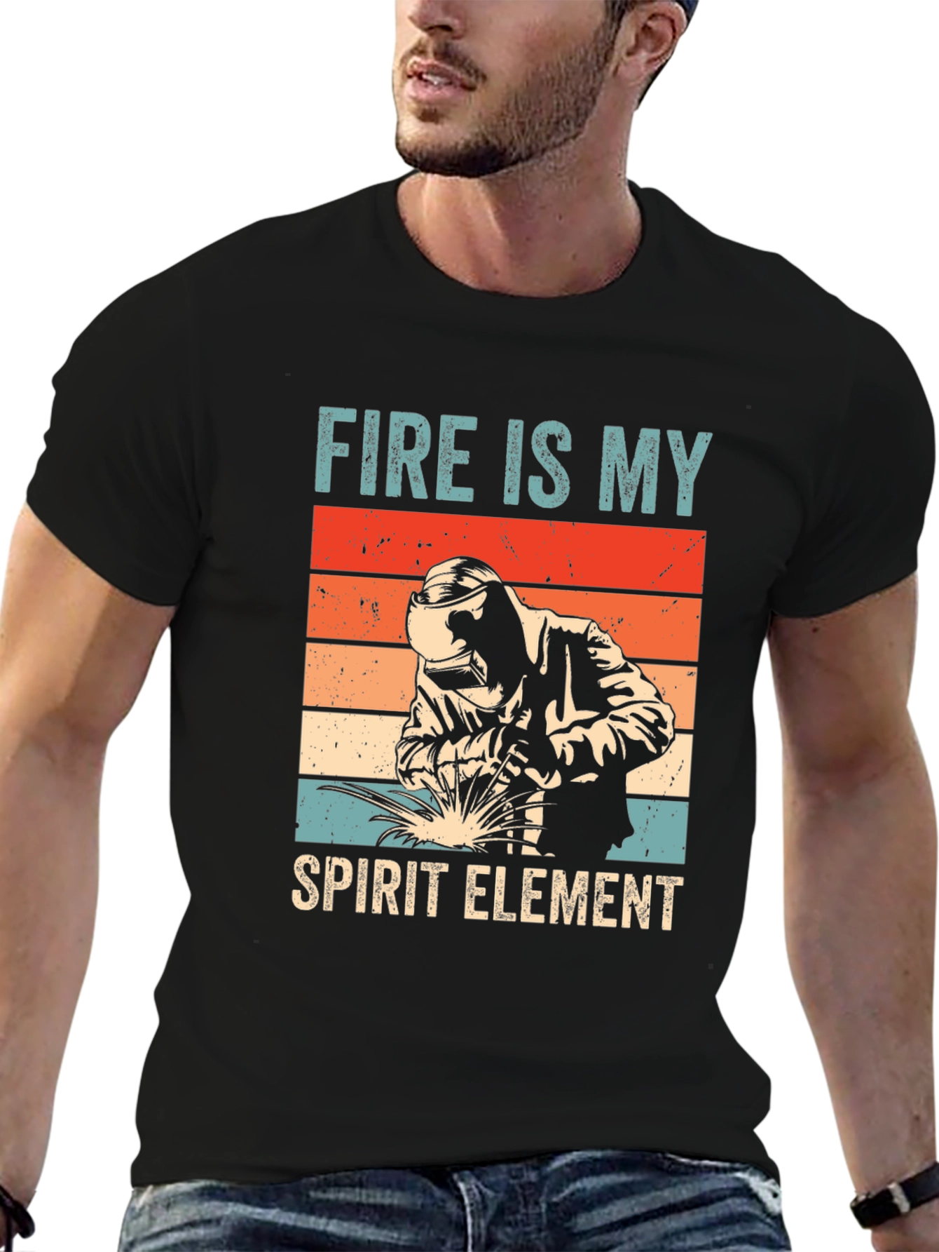 Fire is My Spirit Element Tee - Welder T-Shirt