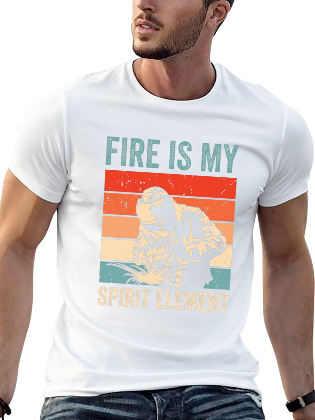 Fire is My Spirit Element Tee - Welder T-Shirt