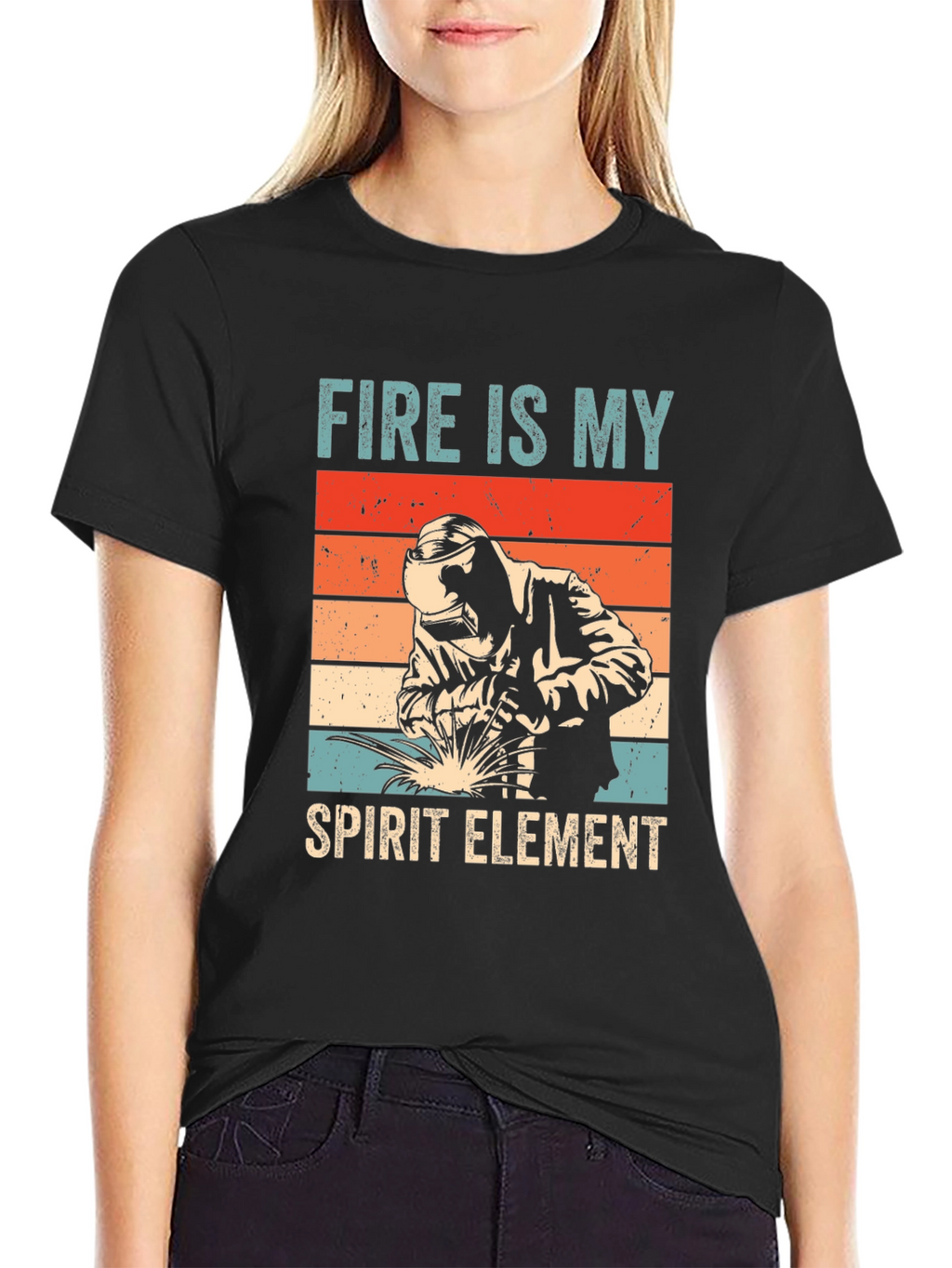 Fire is My Spirit Element Tee - Welder T-Shirt