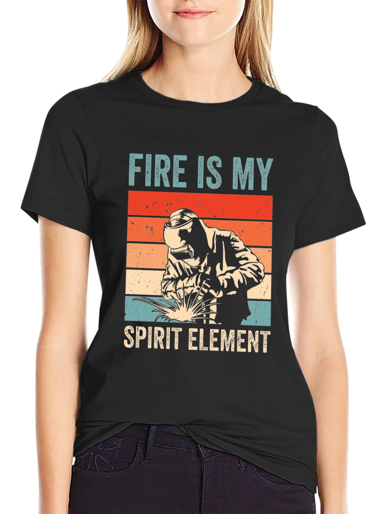 Fire is My Spirit Element Tee - Welder T-Shirt