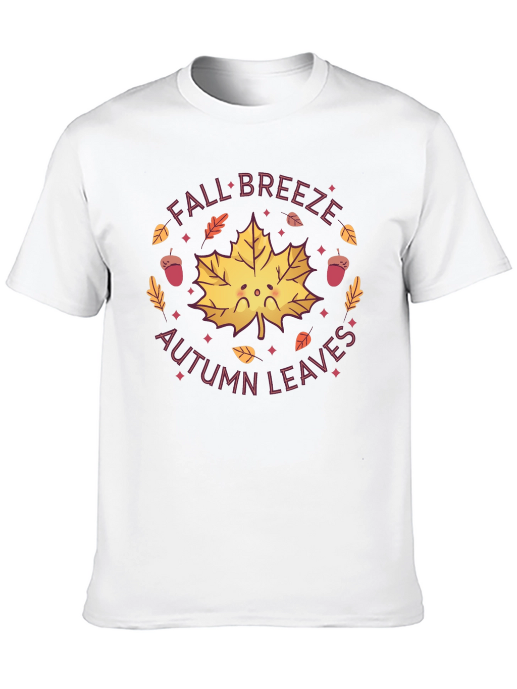 Fall Breeze Autumn Leaves Graphic Tee