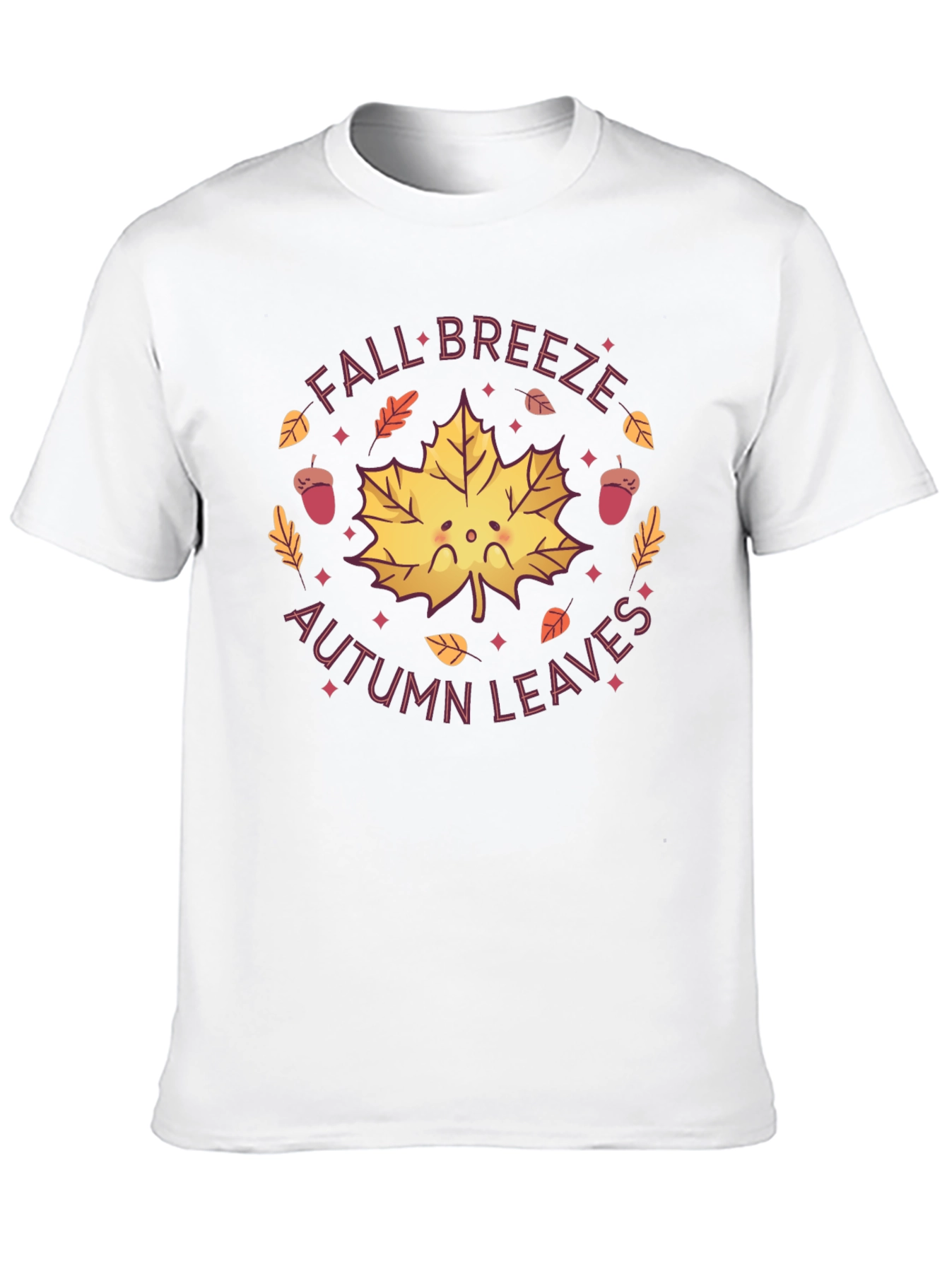 Fall Breeze Autumn Leaves Graphic Tee