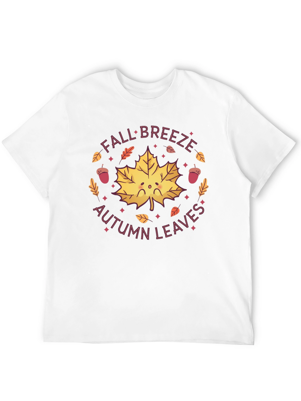 Fall Breeze Autumn Leaves Graphic Tee