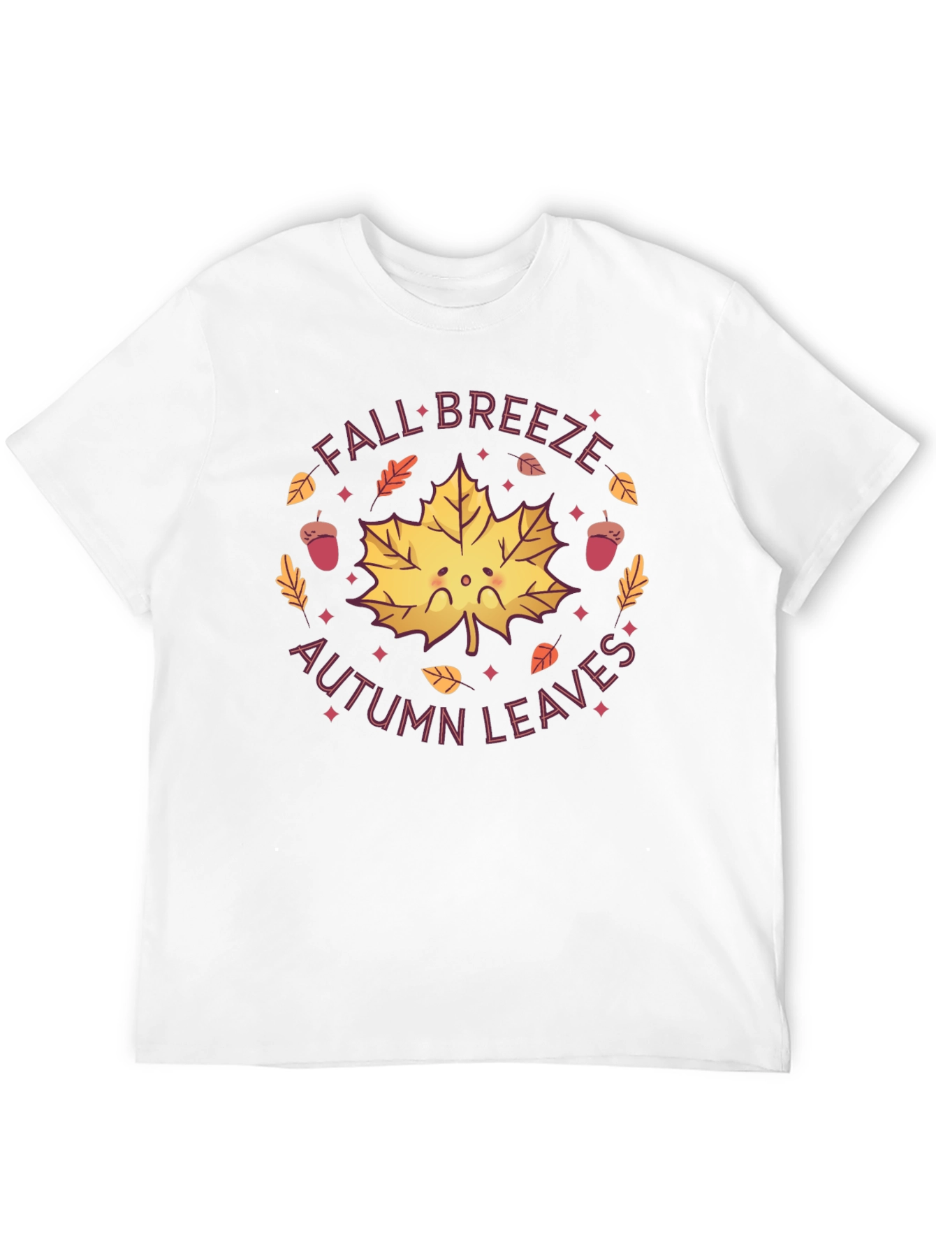 Fall Breeze Autumn Leaves Graphic Tee