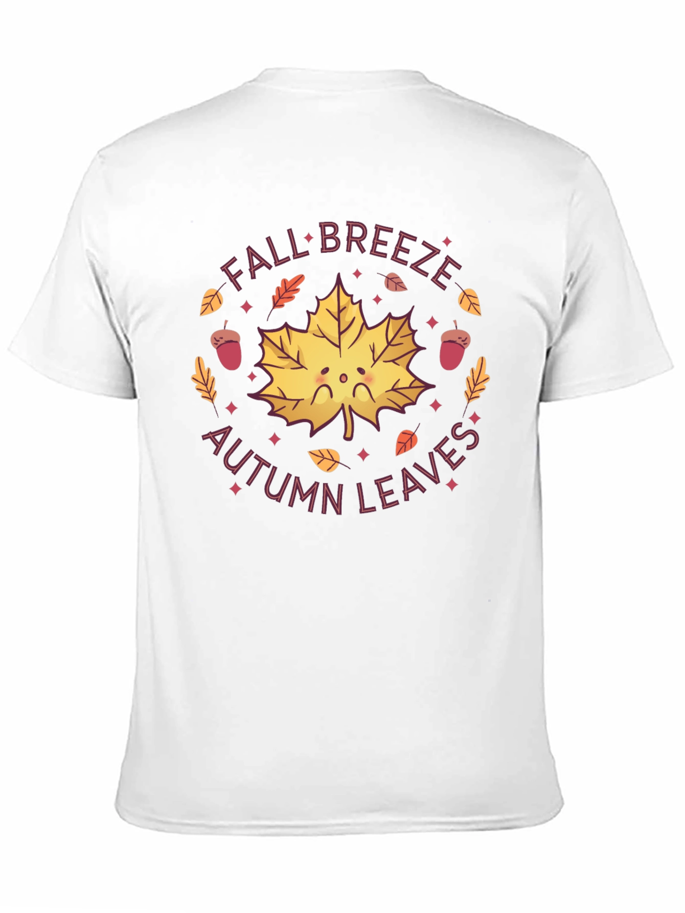 Fall Breeze Autumn Leaves Graphic Tee