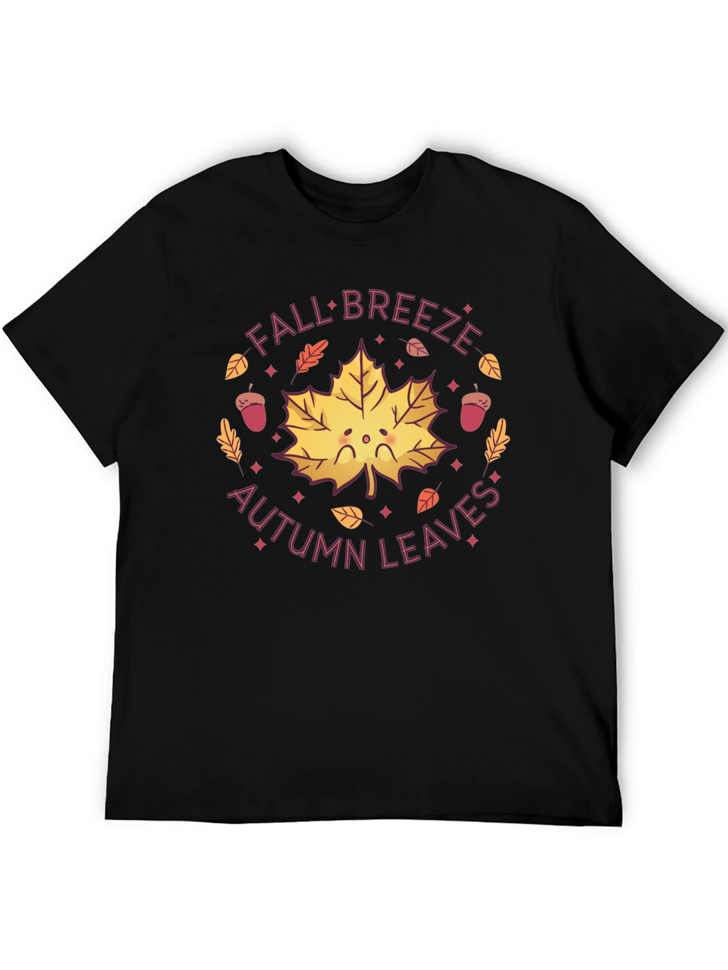 Fall Breeze Autumn Leaves Graphic Tee