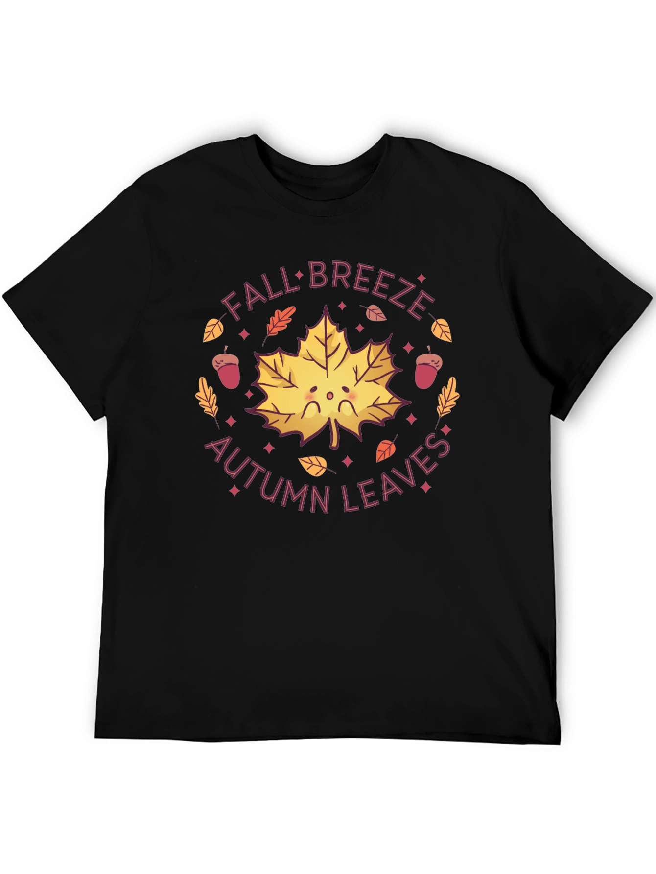 Fall Breeze Autumn Leaves Graphic Tee