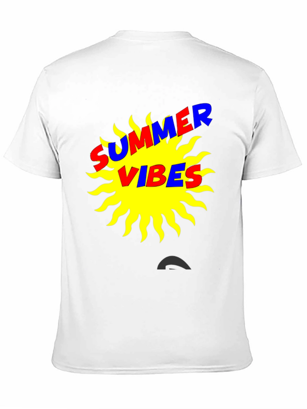 Summer Vibes Graphic T-Shirt - Black Cotton Tee