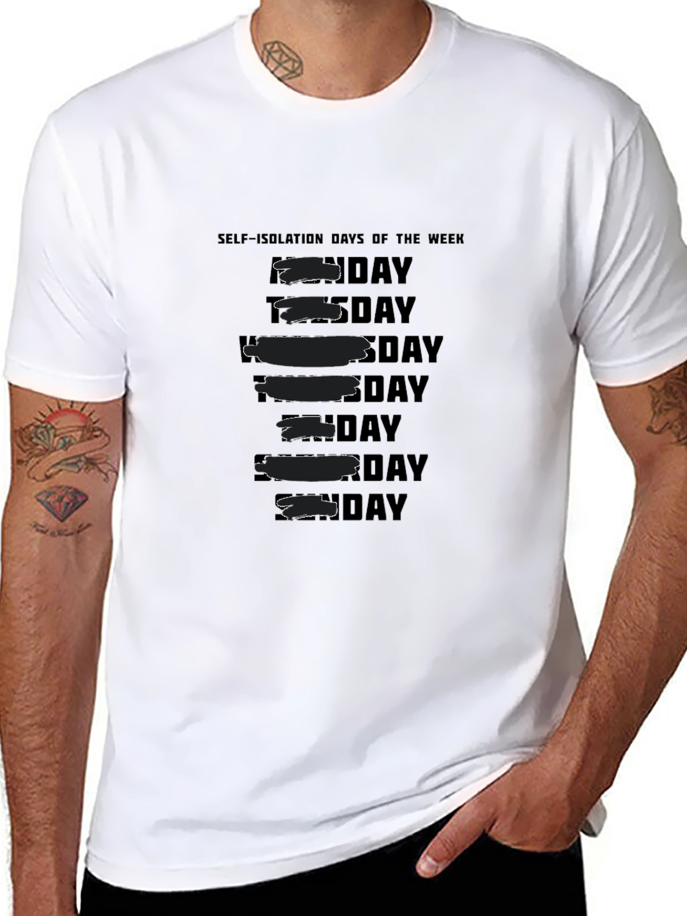 Self-Isolation Days of the Week T-Shirt