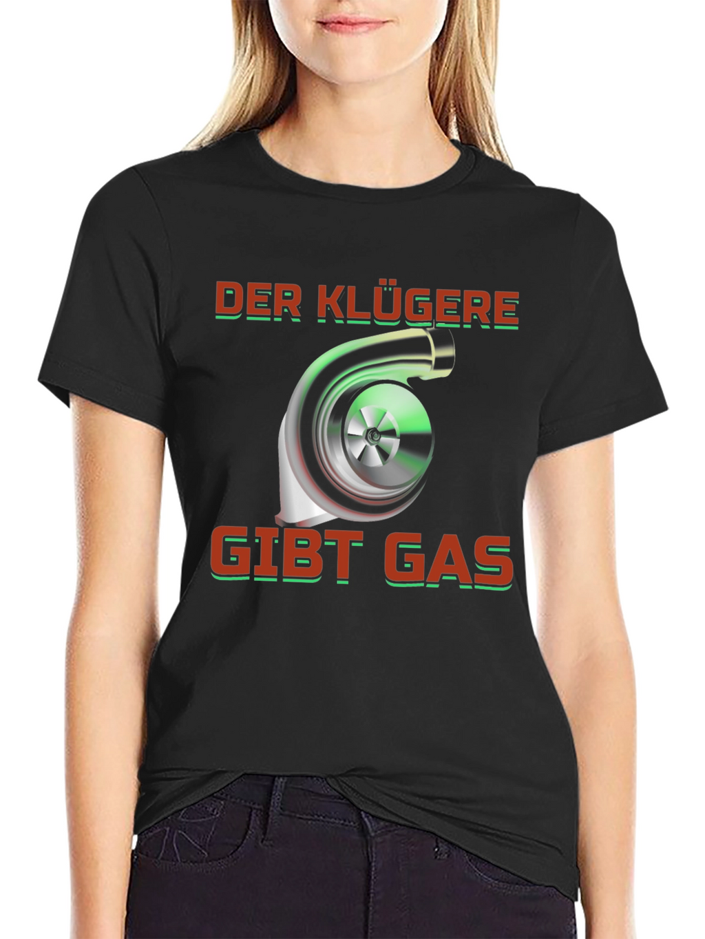 Turbo Engine T-Shirt - Der Klügere Gibt Gas