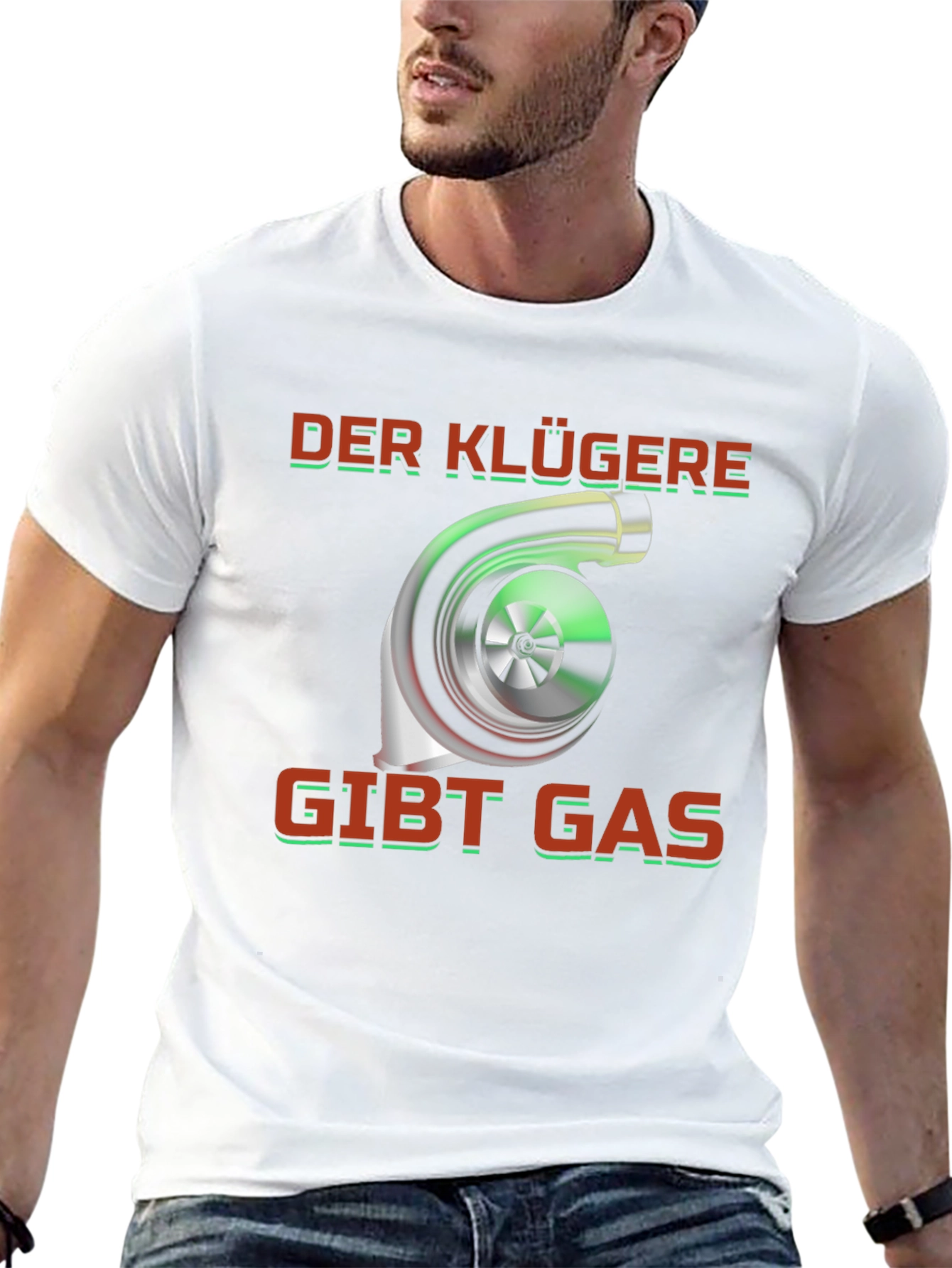 Turbo Engine T-Shirt - Der Klügere Gibt Gas