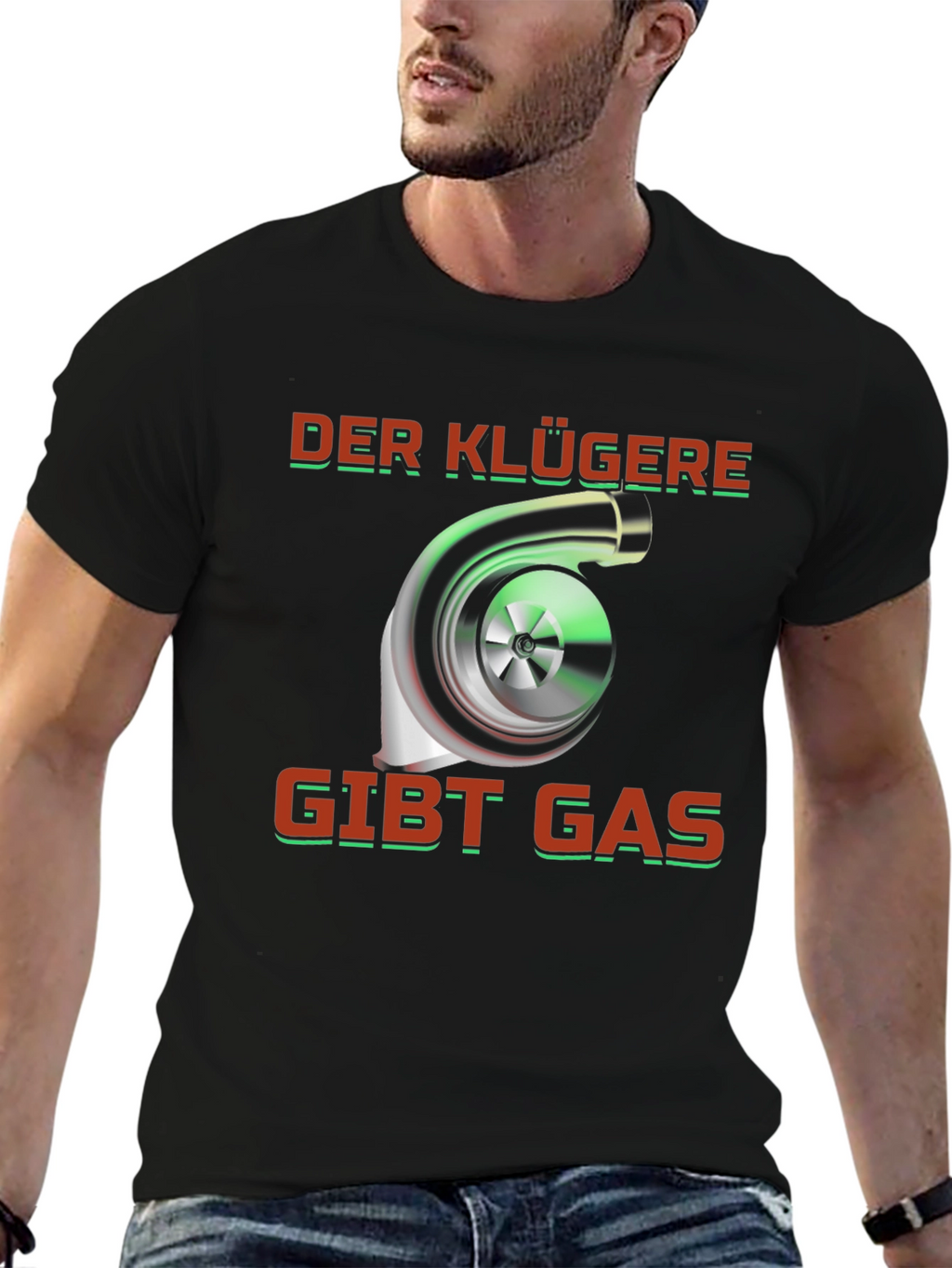 Turbo Engine T-Shirt - Der Klügere Gibt Gas