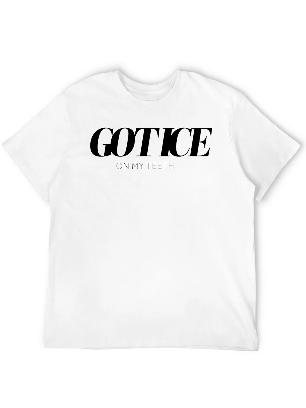 Got Ice On My Teeth Graphic Tee - Black