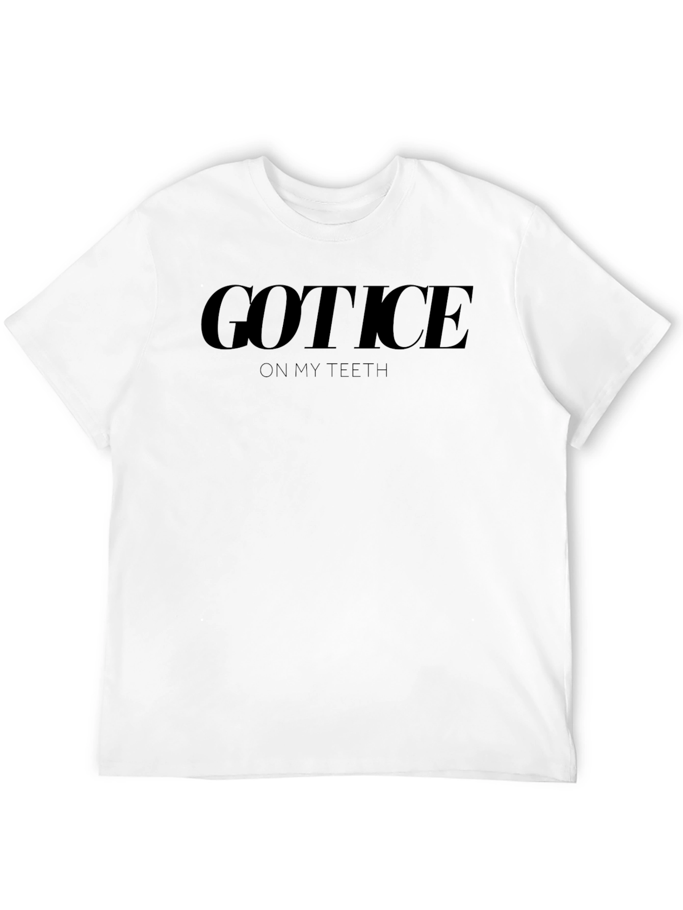 Got Ice On My Teeth Graphic Tee - Black