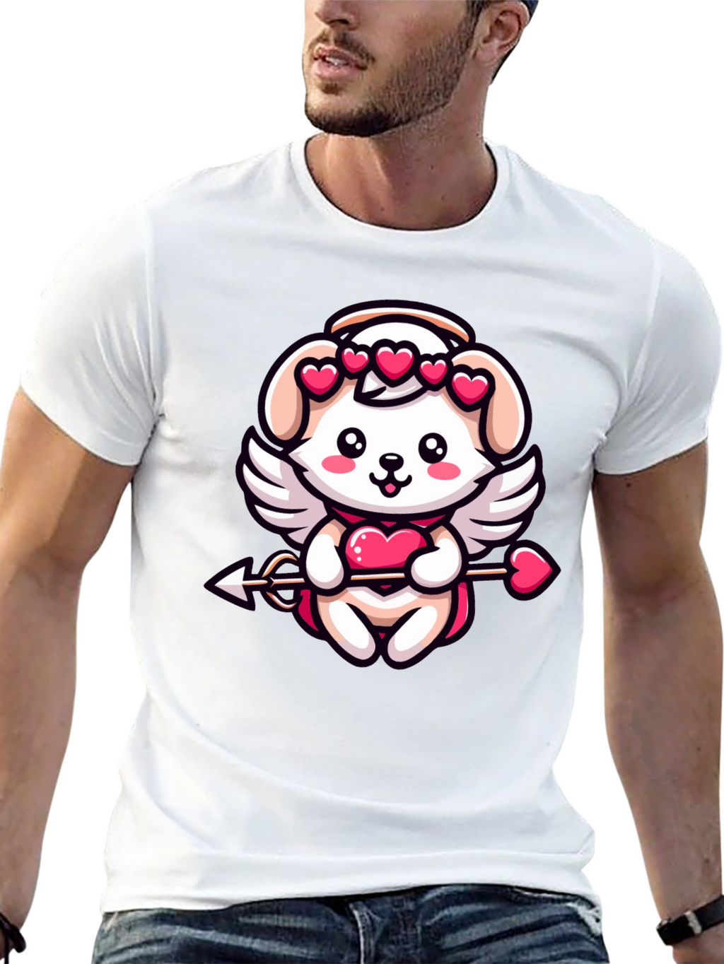 Cute Cupid Puppy T-Shirt
