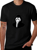 SCP-049 Plague Doctor Graphic T-Shirt - Black