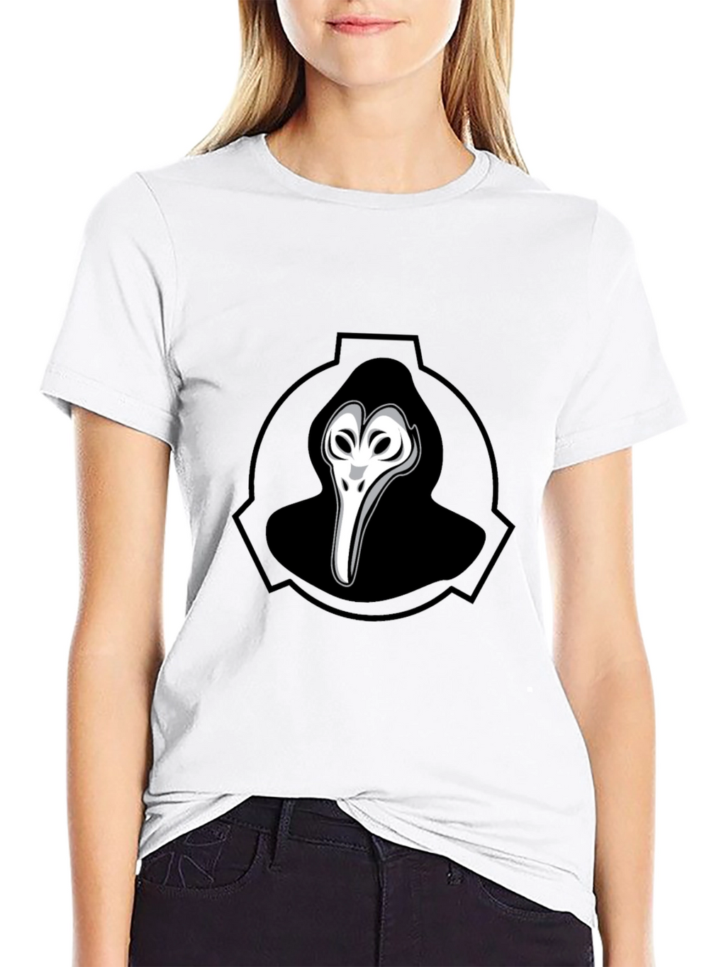 SCP-049 Plague Doctor Graphic T-Shirt - Black