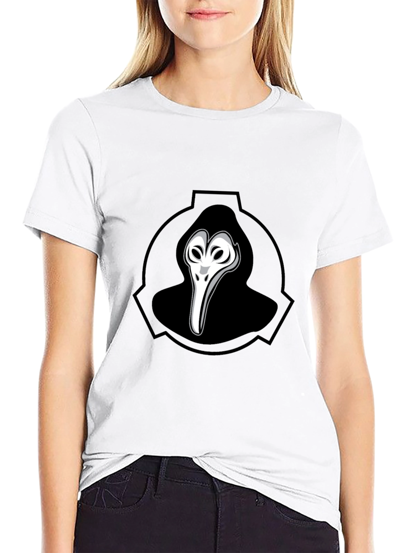 SCP-049 Plague Doctor Graphic T-Shirt - Black