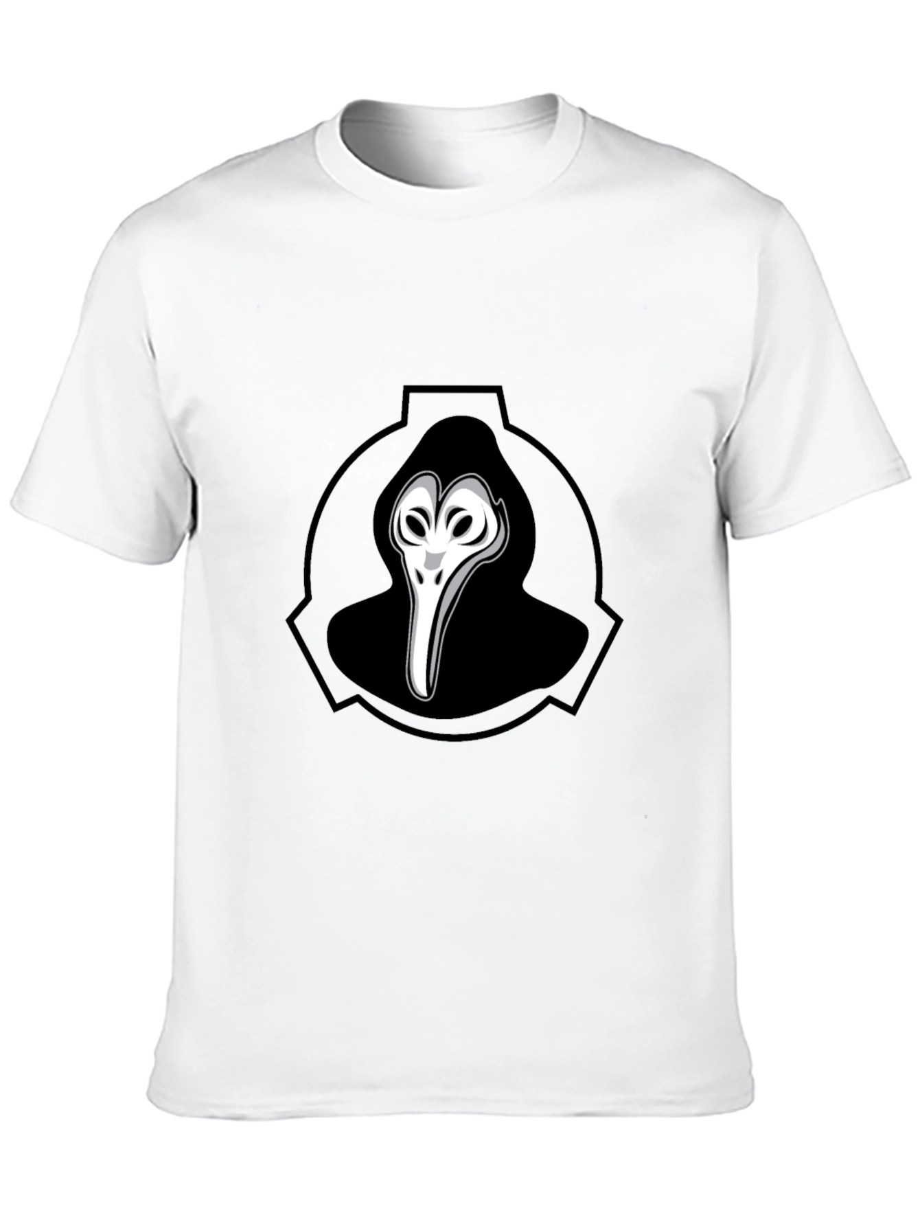SCP-049 Plague Doctor Graphic T-Shirt - Black
