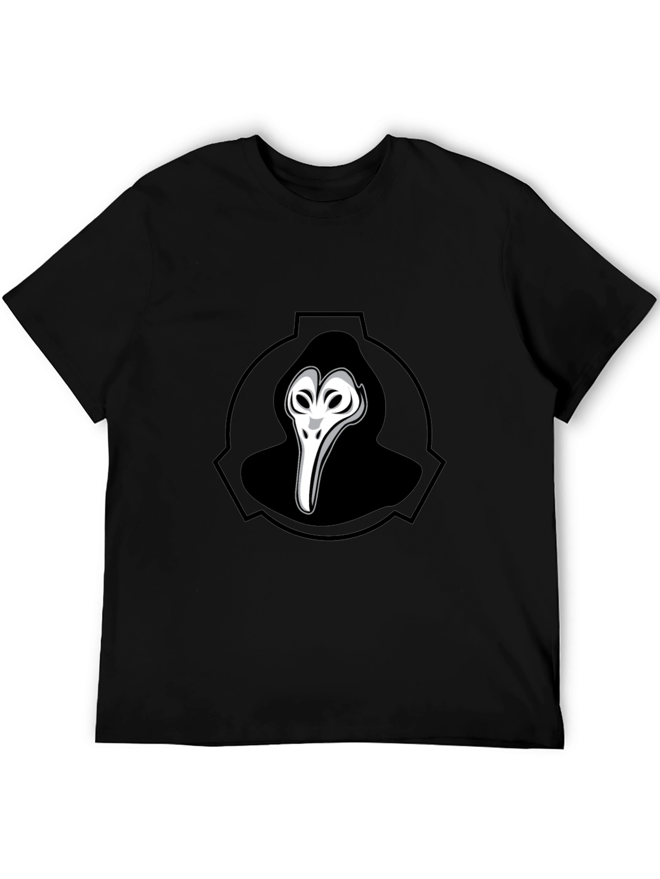 SCP-049 Plague Doctor Graphic T-Shirt - Black