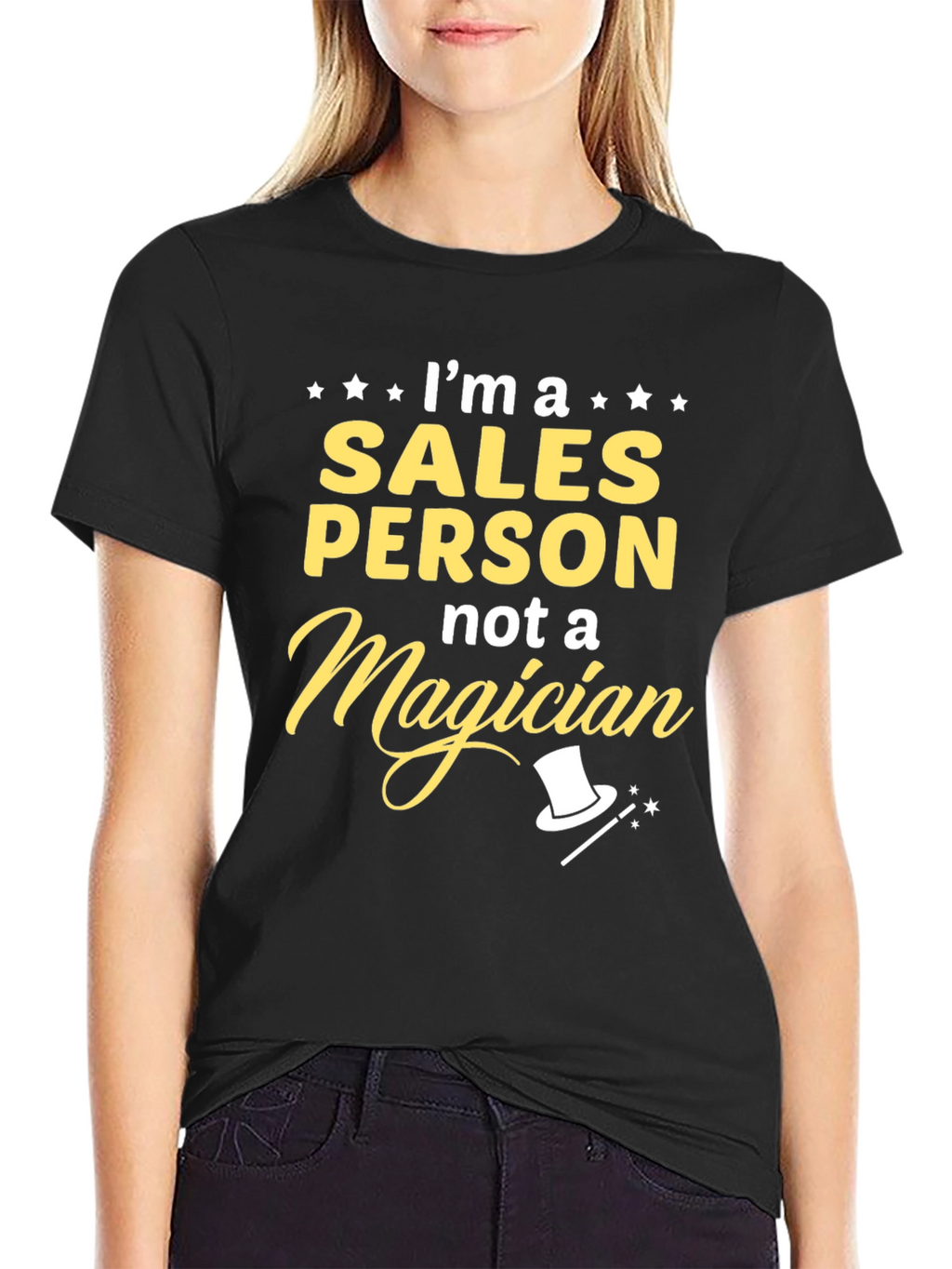 Sales Person Not A Magician Graphic Tee