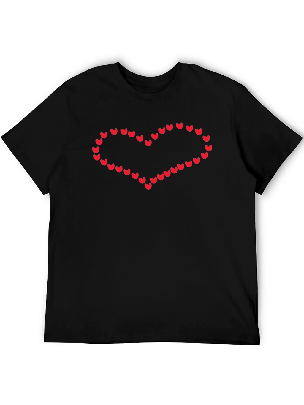 Heart of Hearts Black T-Shirt - Express Your Love!