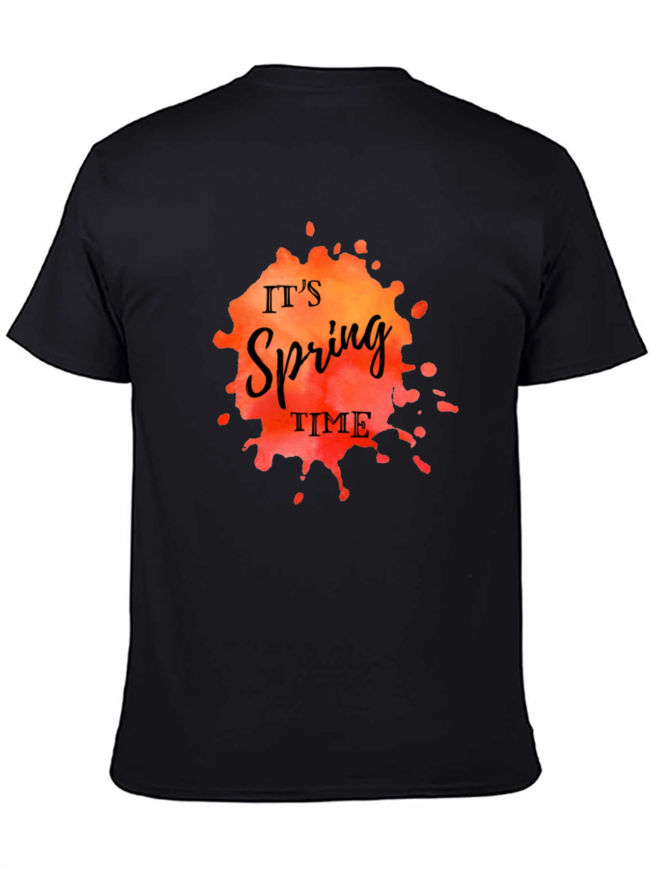 Its Spring Time Black T-Shirt