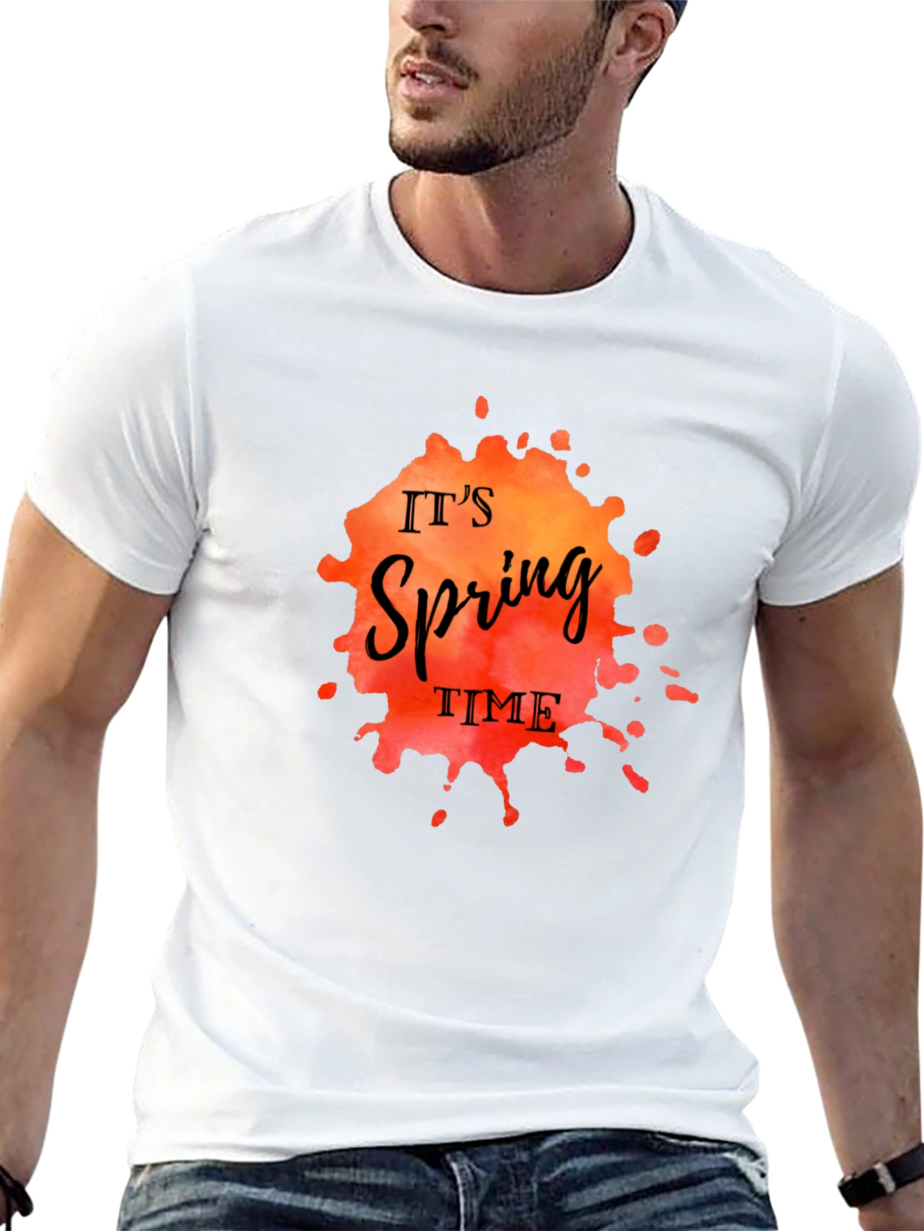 Its Spring Time Black T-Shirt