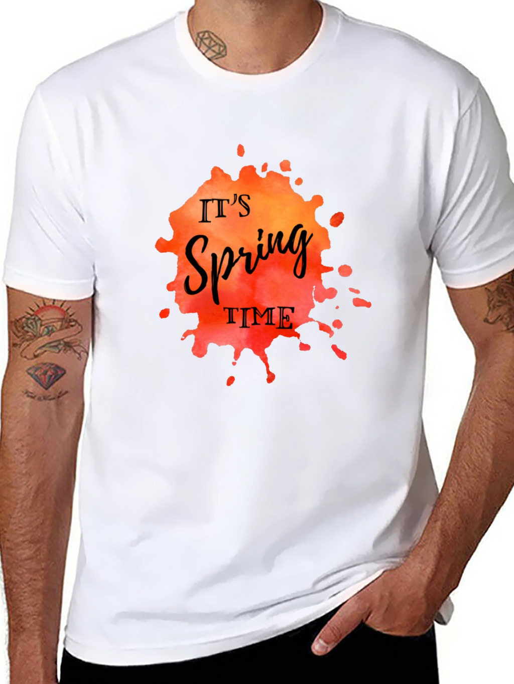Its Spring Time Black T-Shirt