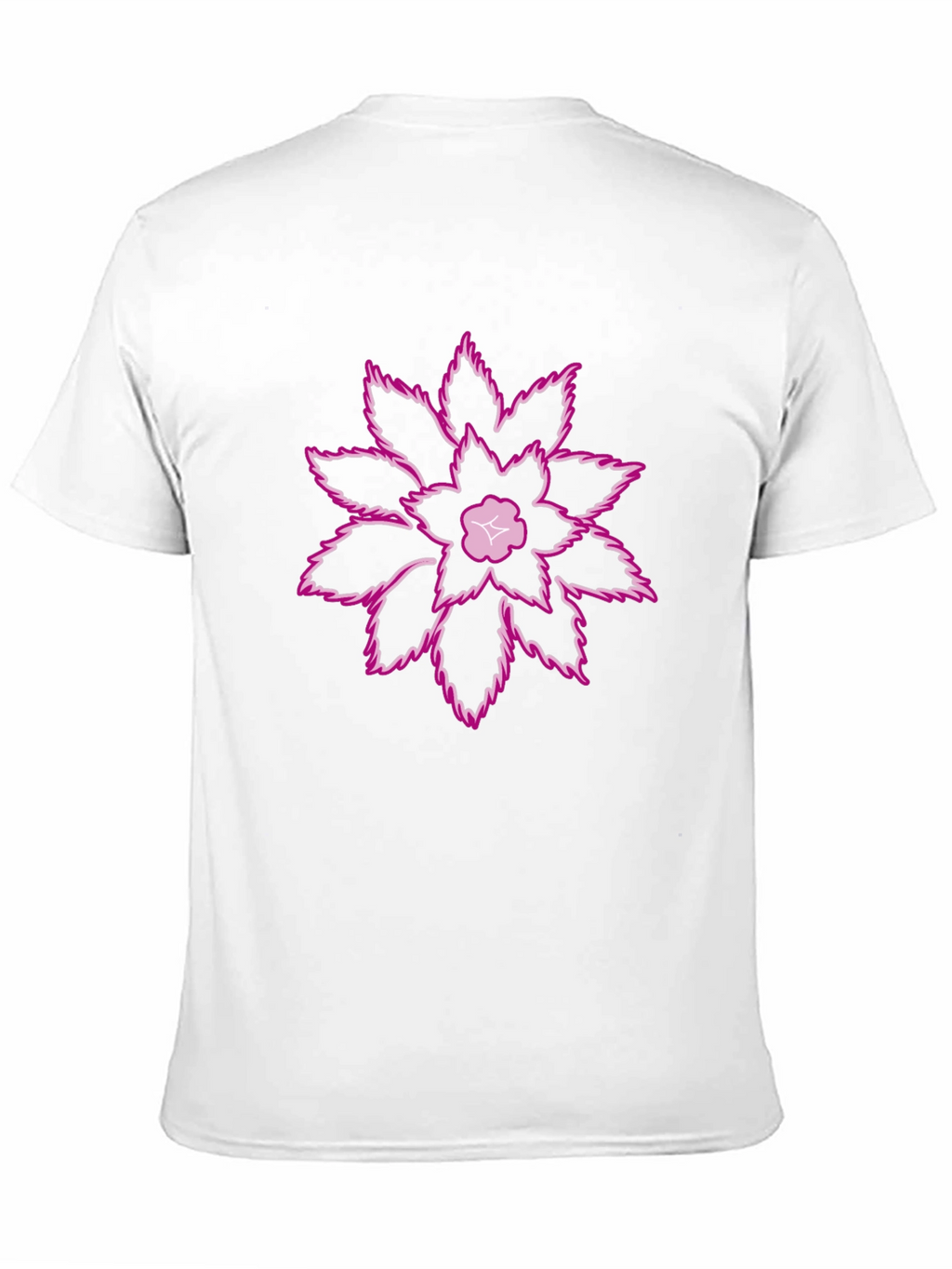 Unique Floral Graphic Print Black T-Shirt