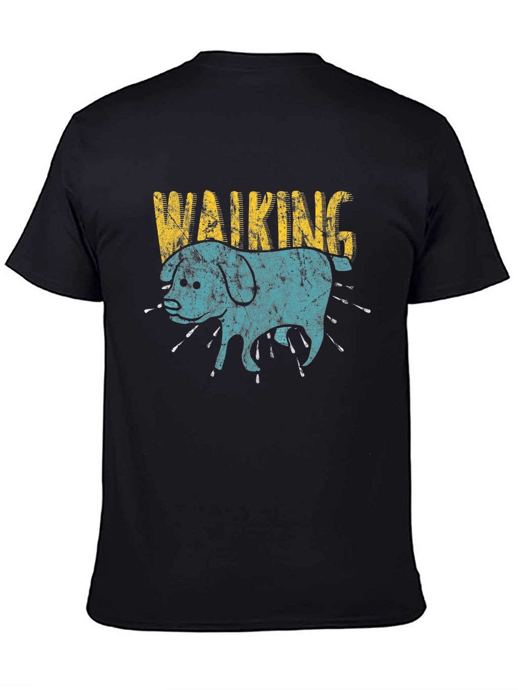 Walking Dog Graphic Print Tee