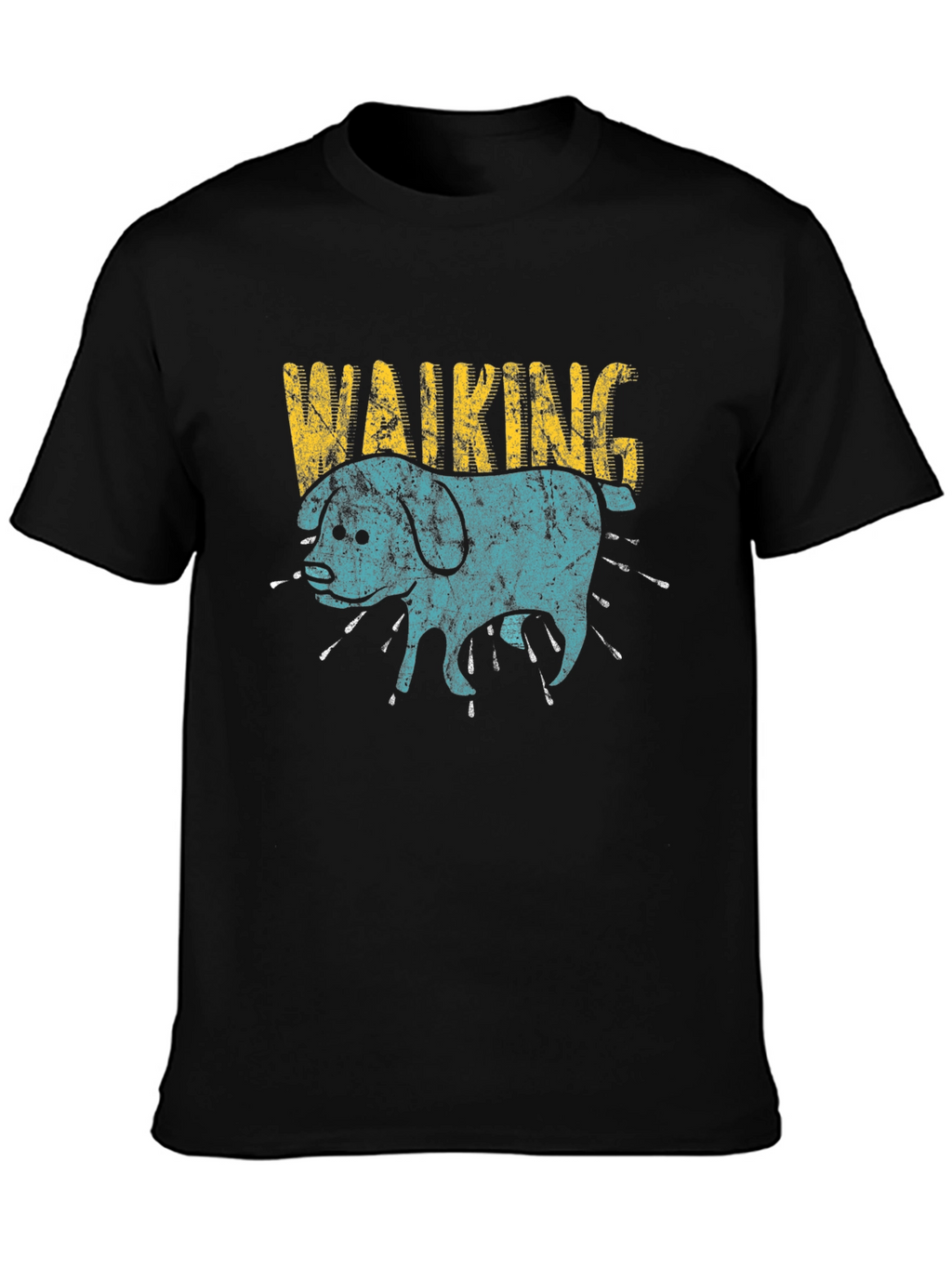 Walking Dog Graphic Print Tee