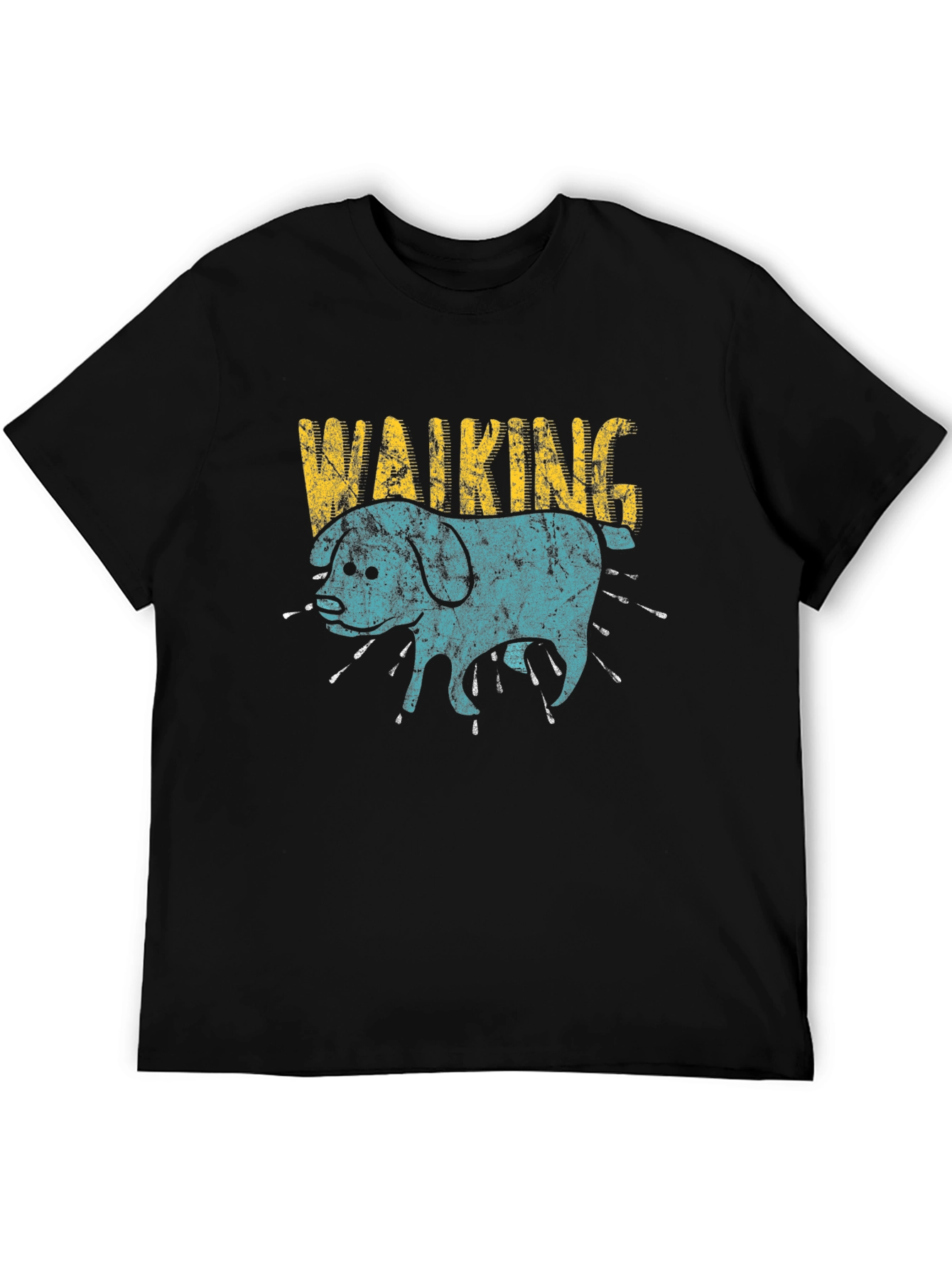 Walking Dog Graphic Print Tee