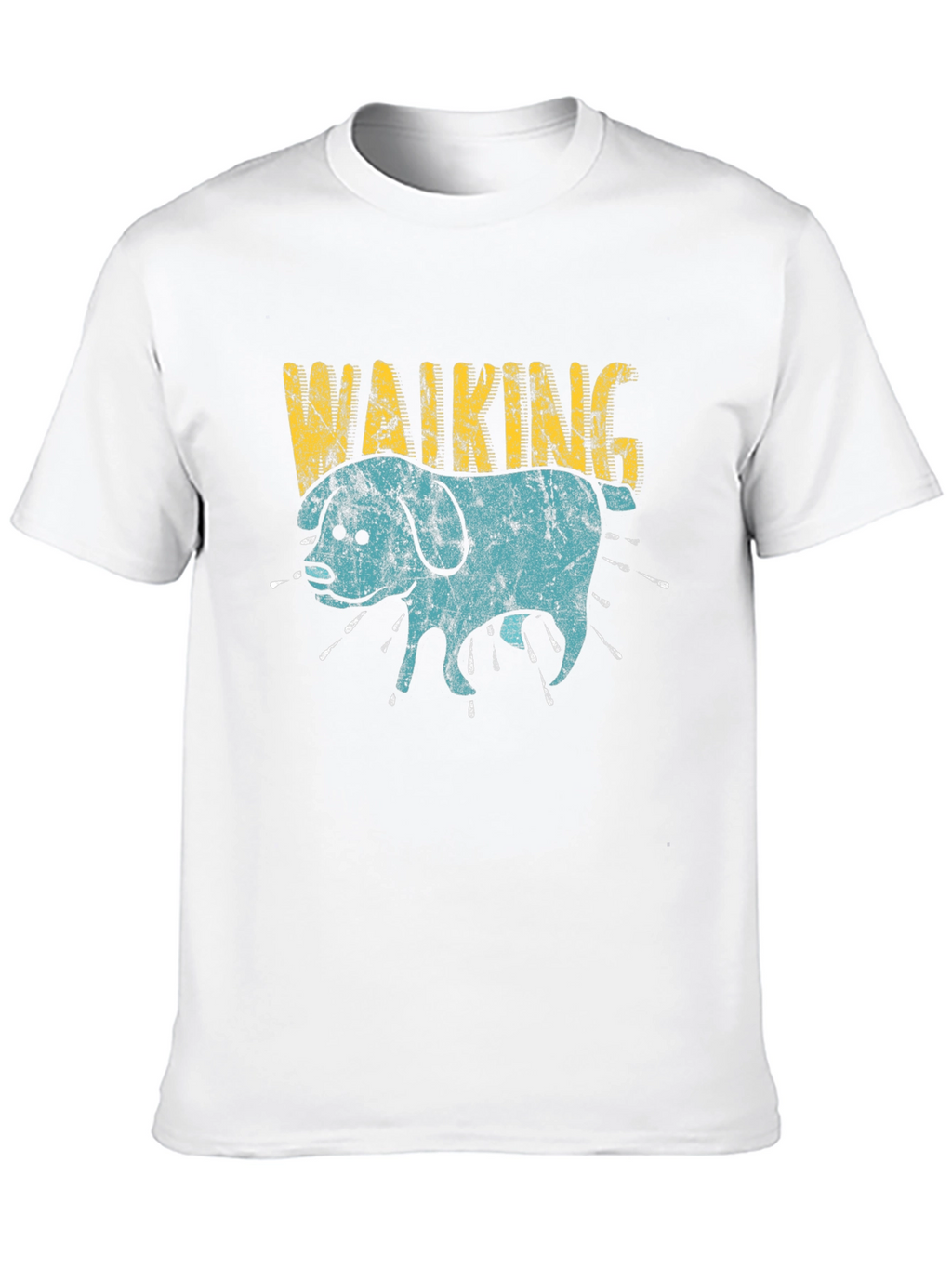 Walking Dog Graphic Print Tee