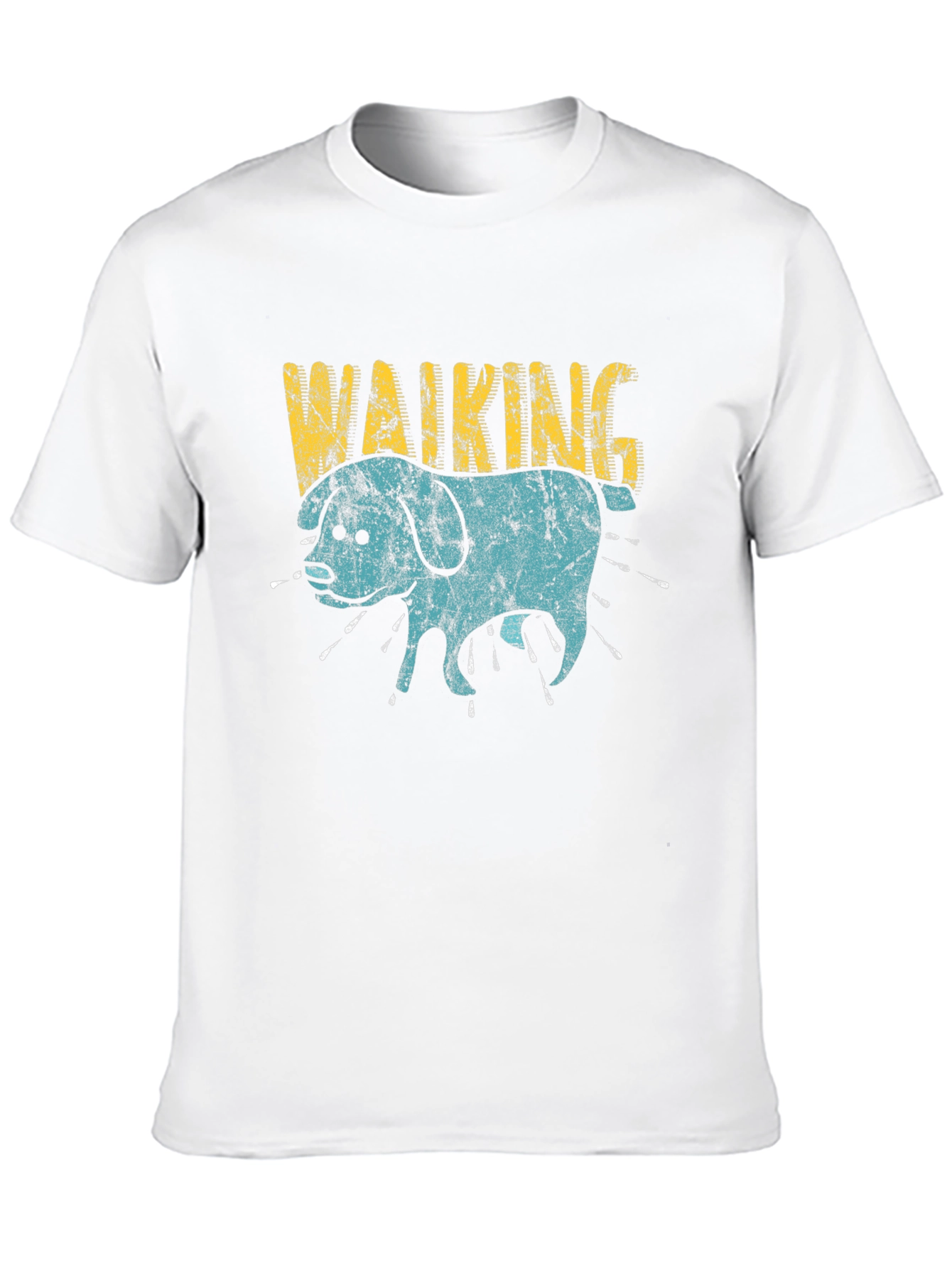 Walking Dog Graphic Print Tee