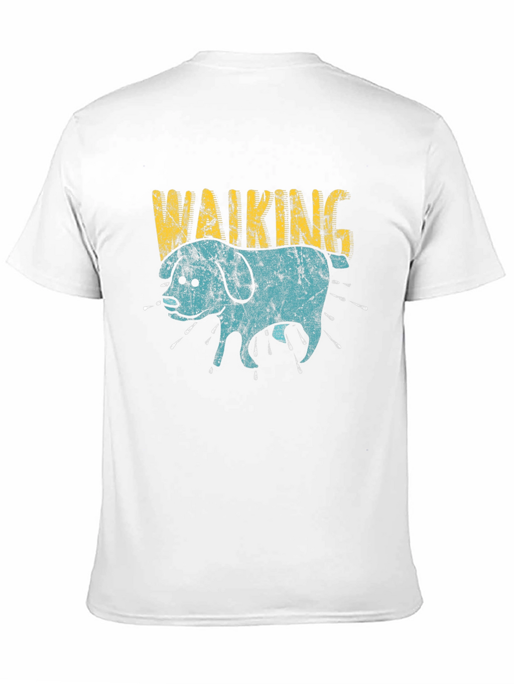 Walking Dog Graphic Print Tee