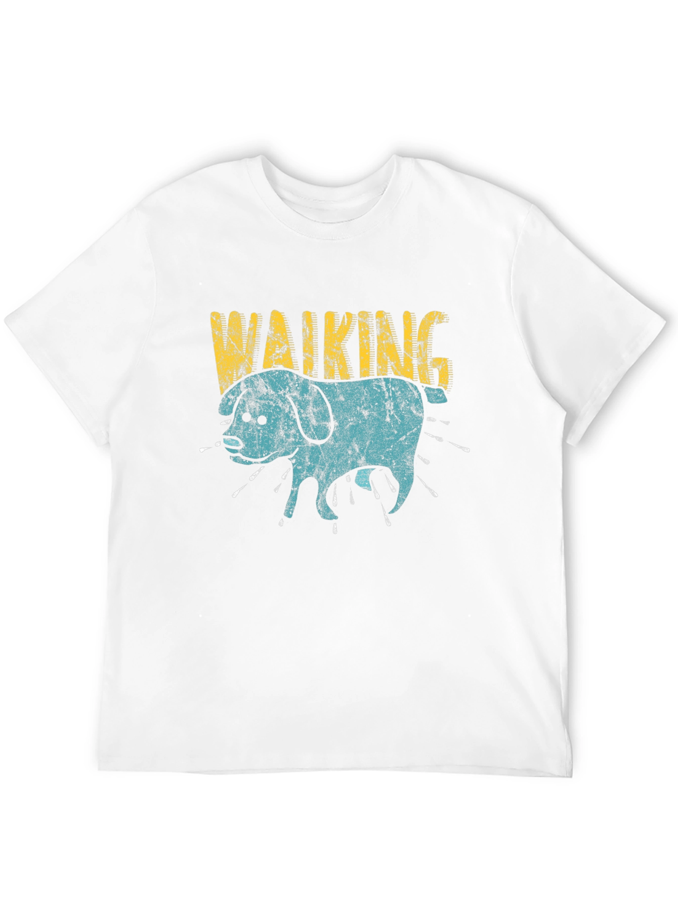 Walking Dog Graphic Print Tee