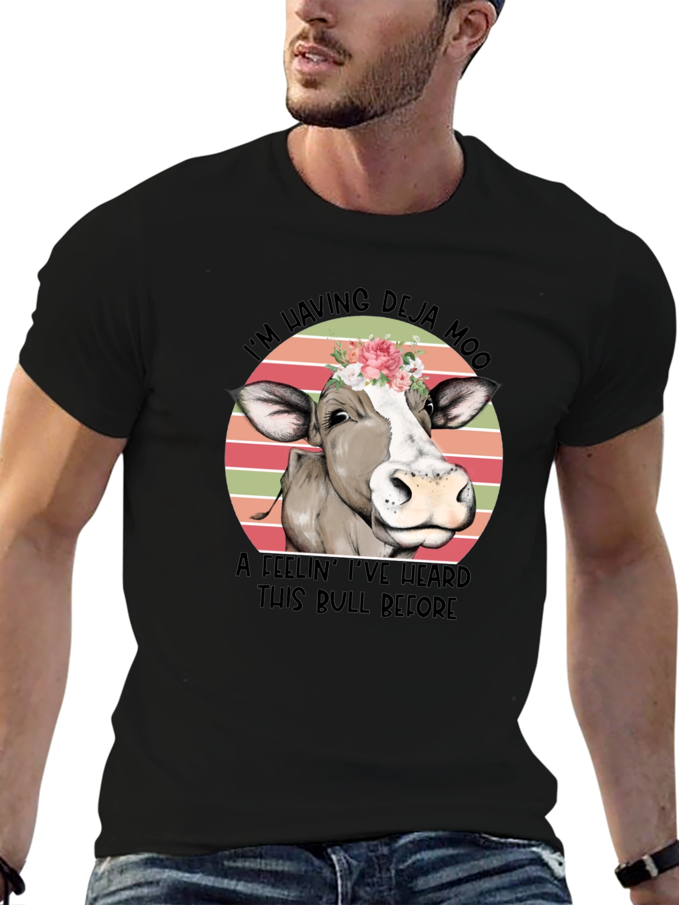 Deja Moo Cow Graphic Tee