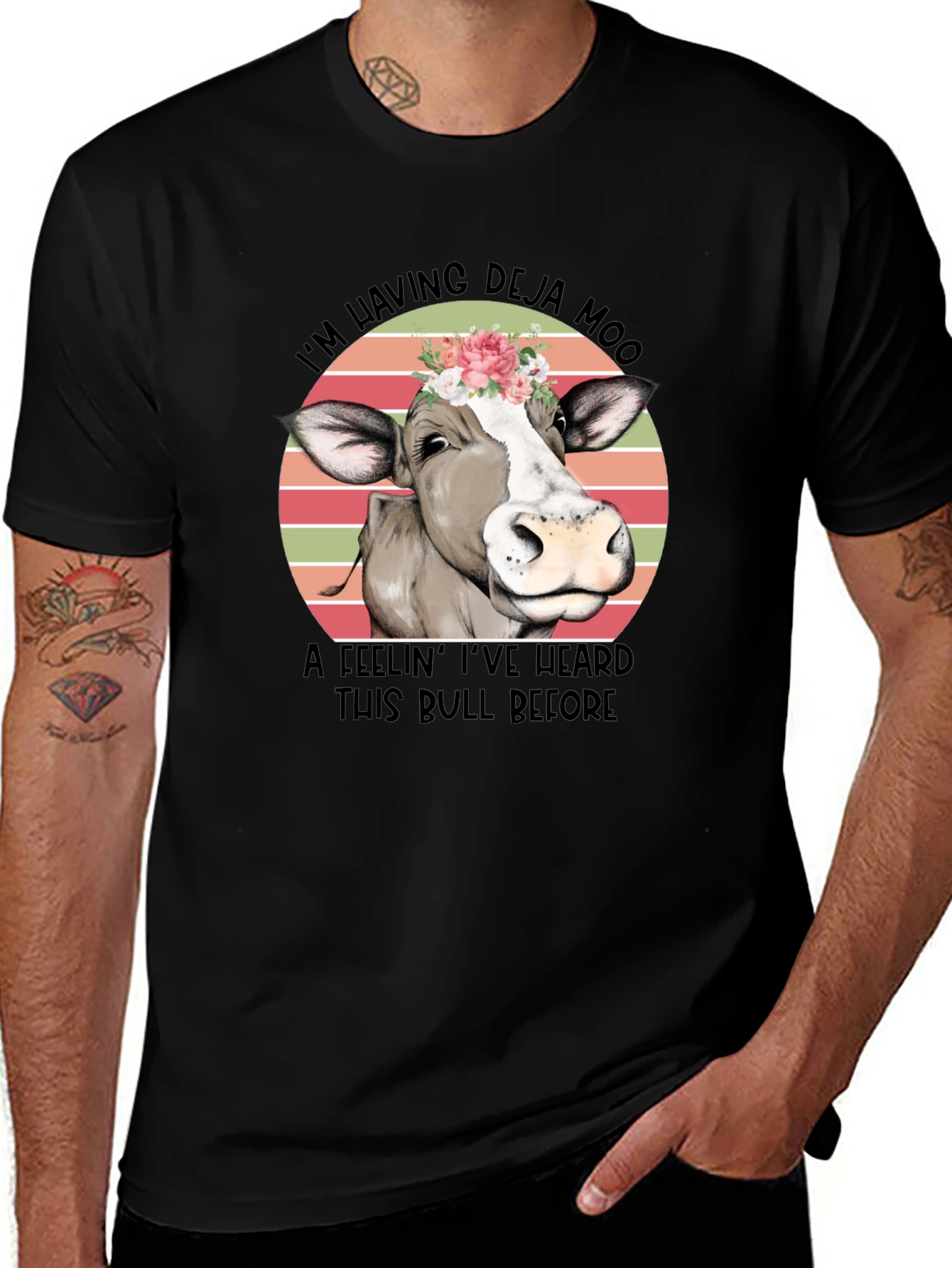 Deja Moo Cow Graphic Tee